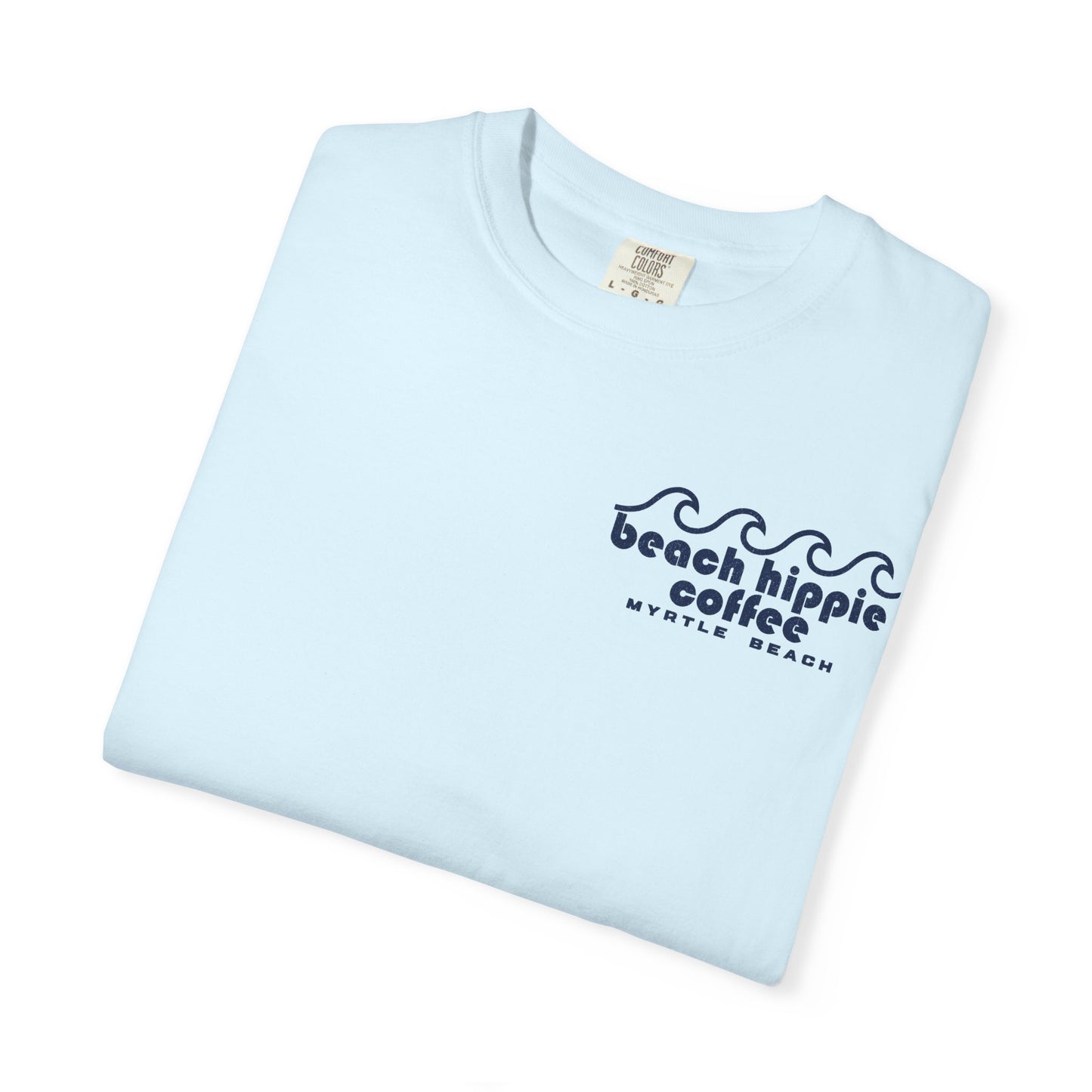 Beach Hippie Coffee T-Shirt — Myrtle Beach Retro Wave Tee