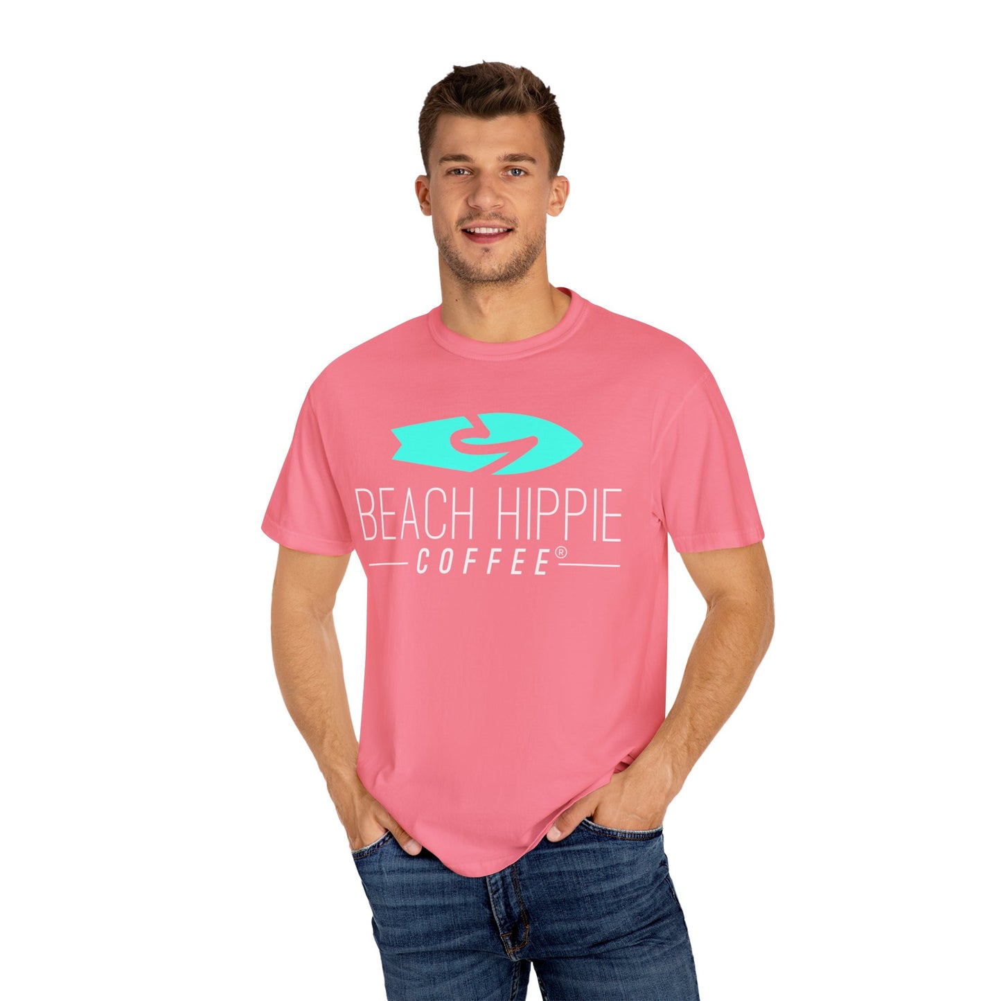 Definition of a Beach Hippie Bus T-Shirt | Unisex Garment-Dyed Tee, Casual Summer Shirt, Boho Style Top, Perfect for Beach Days, Music Festivals