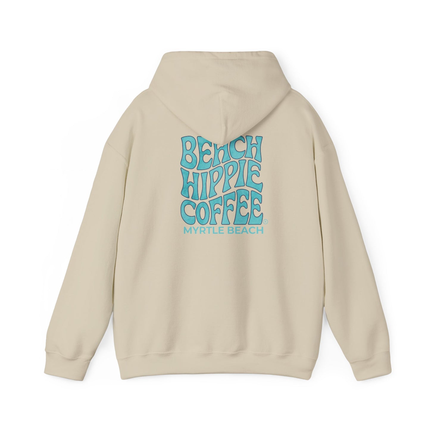 Beach Hippie Coffee Hoodie — "Toasted" Graphic Myrtle Beach Coffee Shop Sweatshirt