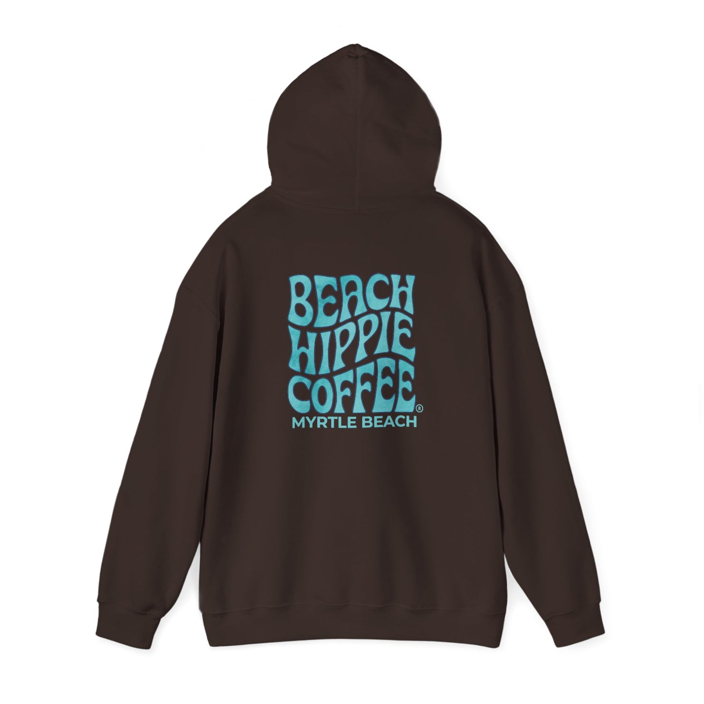 Beach Hippie Coffee Hoodie — "Toasted" Graphic Myrtle Beach Coffee Shop Sweatshirt