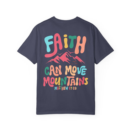 Beach Hippie Coffee Faith Can Move Mountains Tee