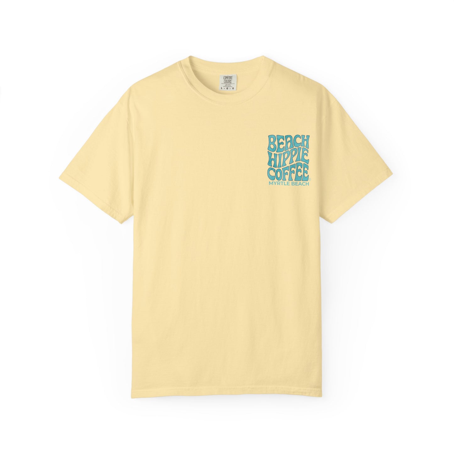 Beach Hippie Coffee Faith Can Move Mountains Tee