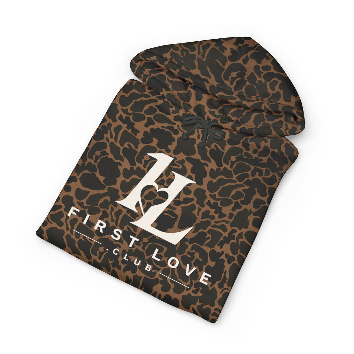First Love Club Hoodie — Retro Monogram Pullover
