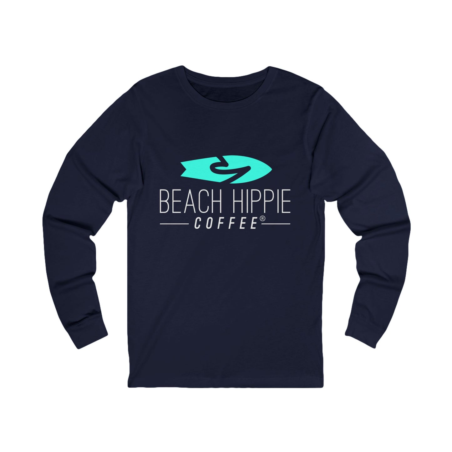 Live Your Best Life with Beach Hippie Coffee- Jersey Long Sleeve Tee