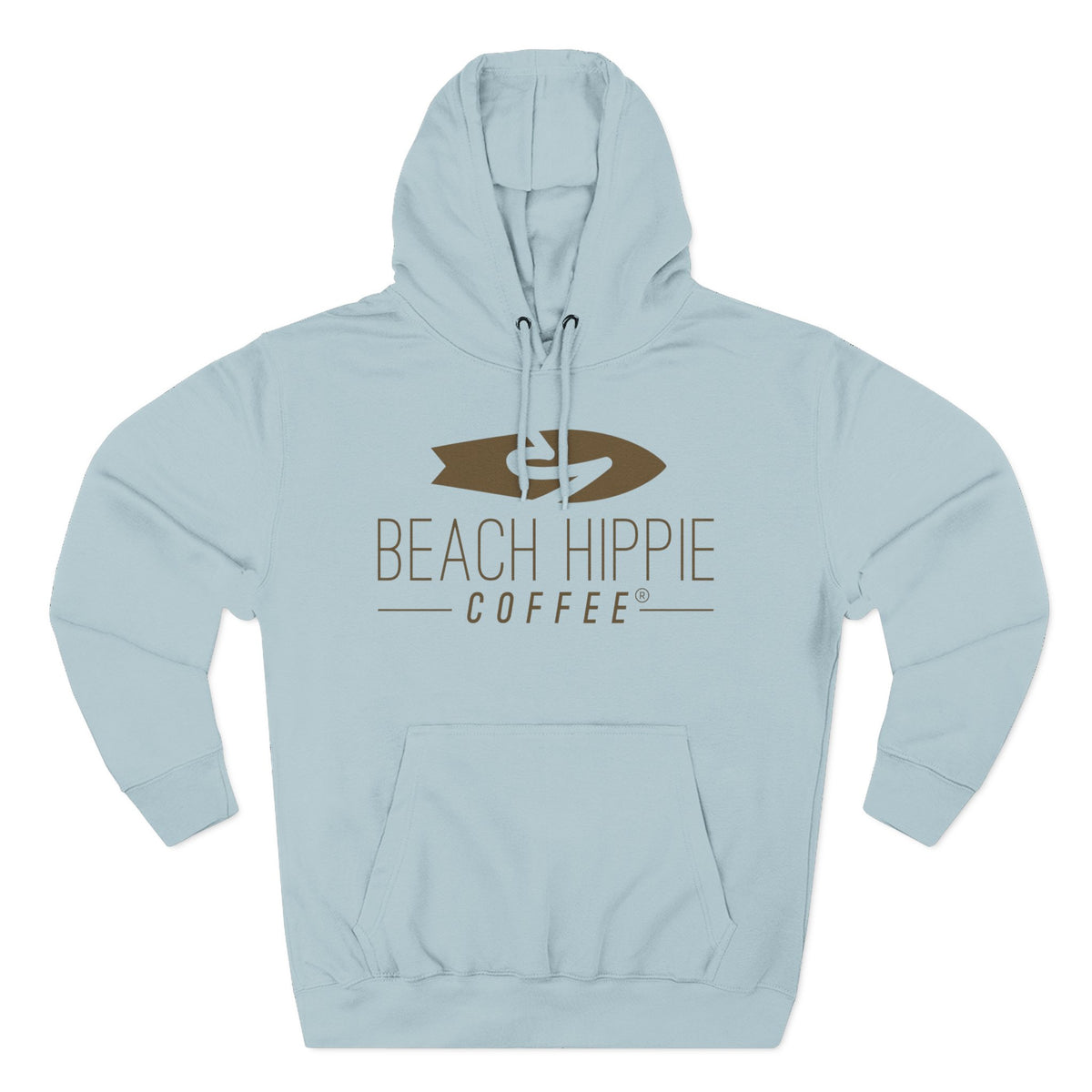 Beach Hippie Coffee Hoodie — "Caffeine Fueled Joy" Vintage Van Pullover