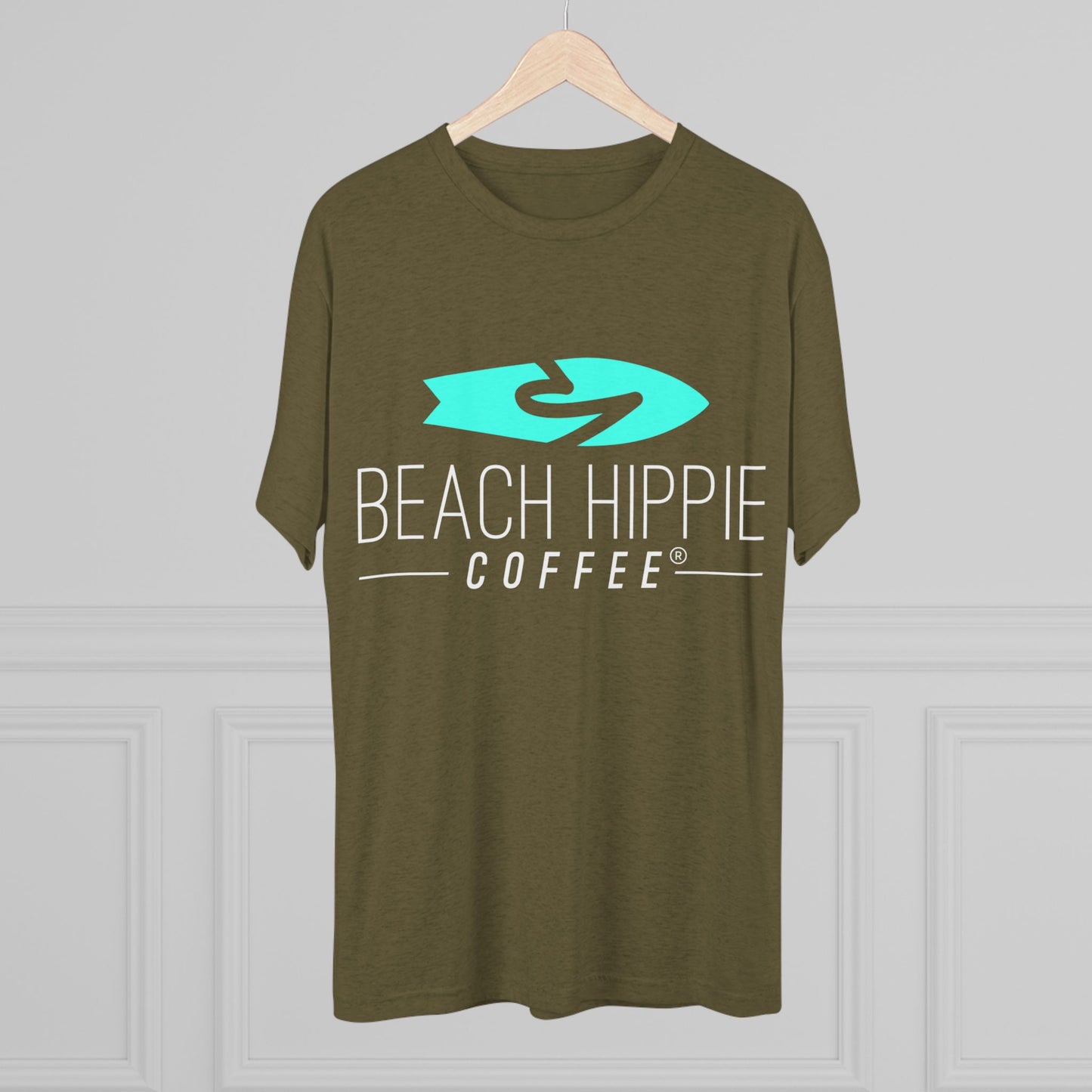 Beach Hippie Coffee Unisex Crew Tee - VW T-Shirt for Beach Lovers