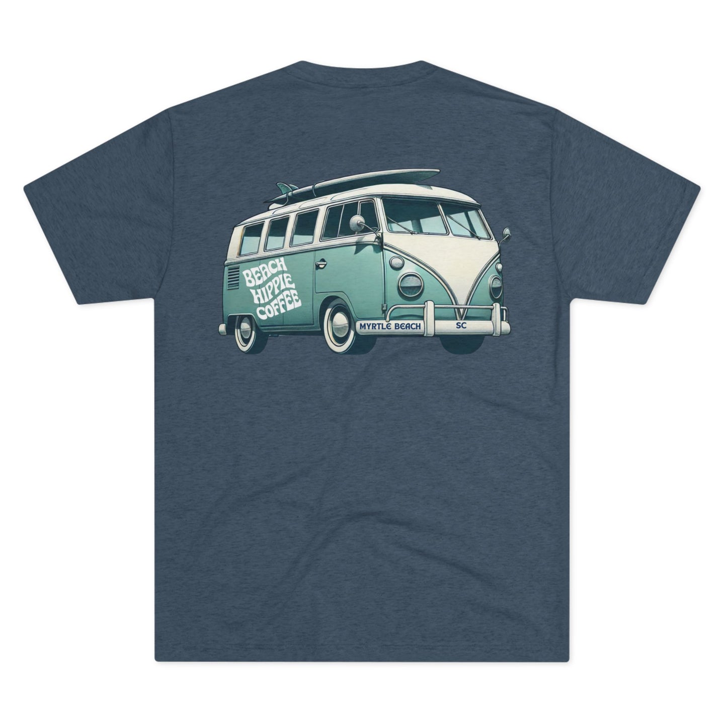 Beach Hippie Coffee Unisex Crew Tee - VW T-Shirt for Beach Lovers