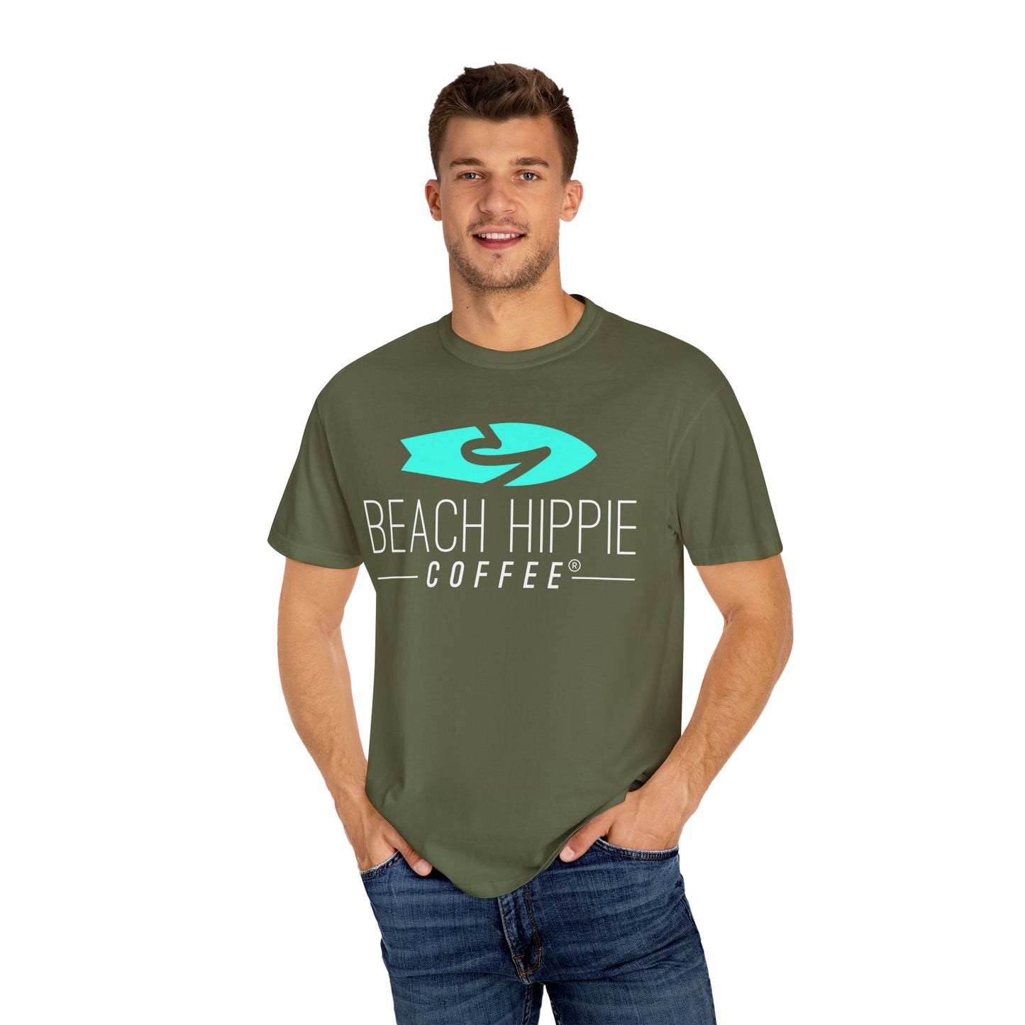 Definition of a Beach Hippie Bus T-Shirt | Unisex Garment-Dyed Tee, Casual Summer Shirt, Boho Style Top, Perfect for Beach Days, Music Festivals