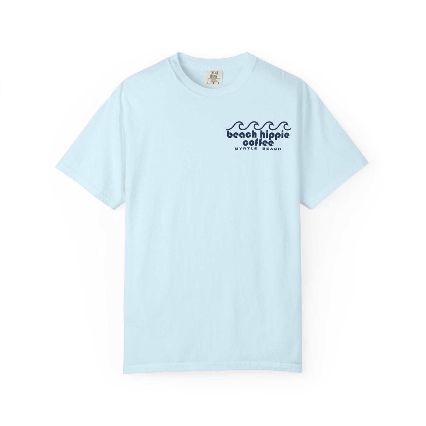 Beach Hippie Coffee T-Shirt — Myrtle Beach Retro Wave Tee