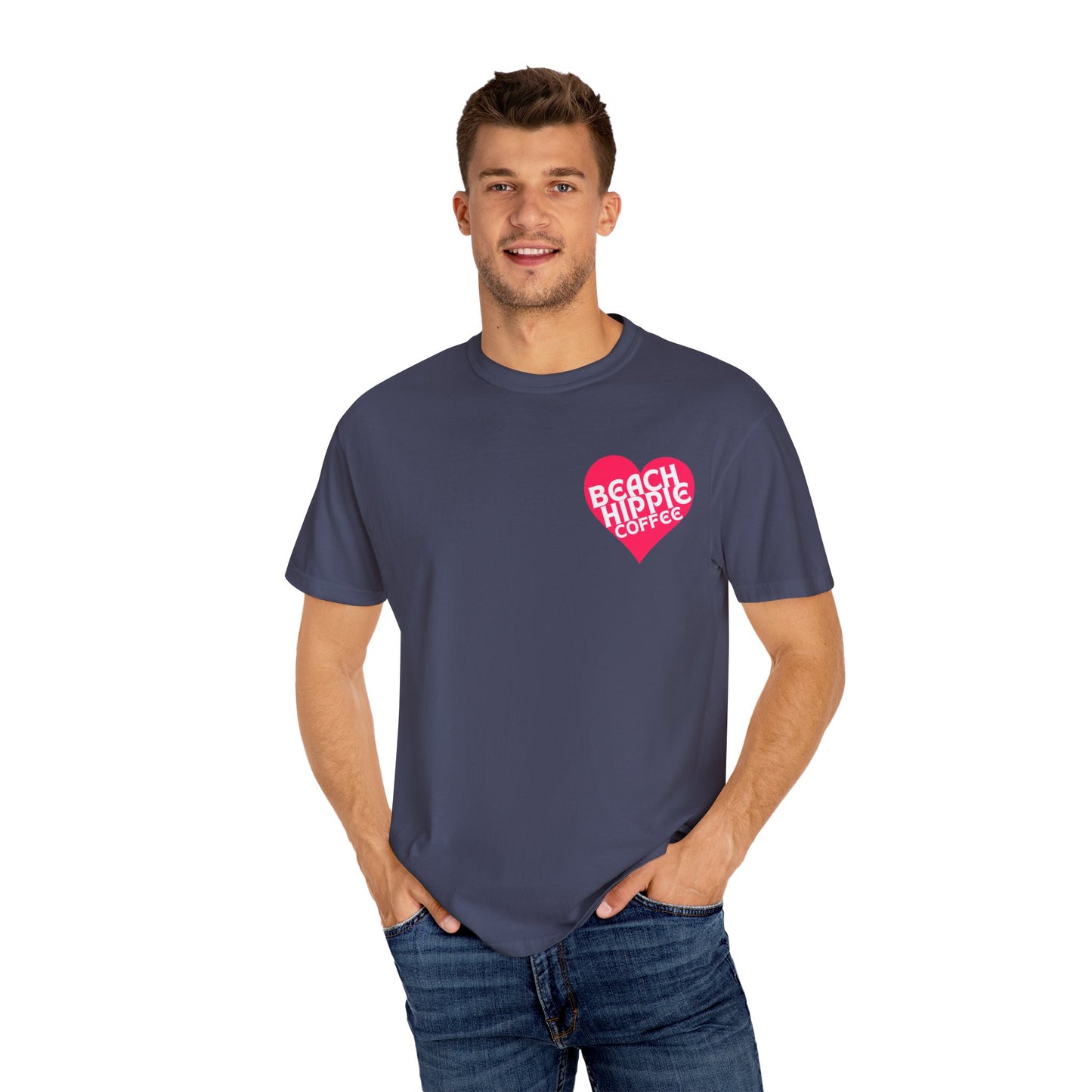 Beach Hippie Coffee T-Shirt - I Am Enough Graphic Tee