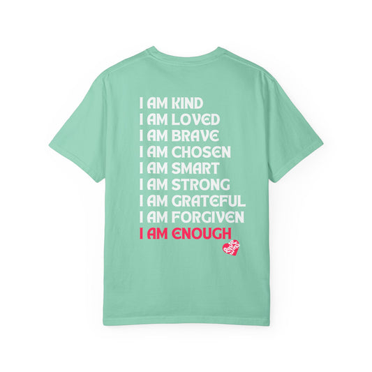 Beach Hippie Coffee T-Shirt - I Am Enough Graphic Tee