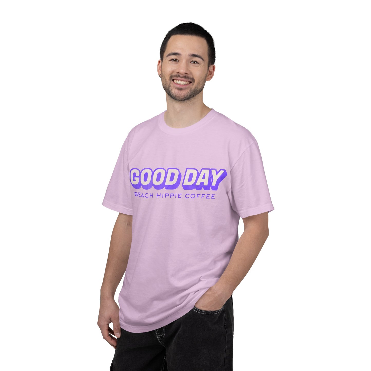 Good Day Graphic T-Shirt — "Today... I Am" Inspirational Beach Coffee Tee