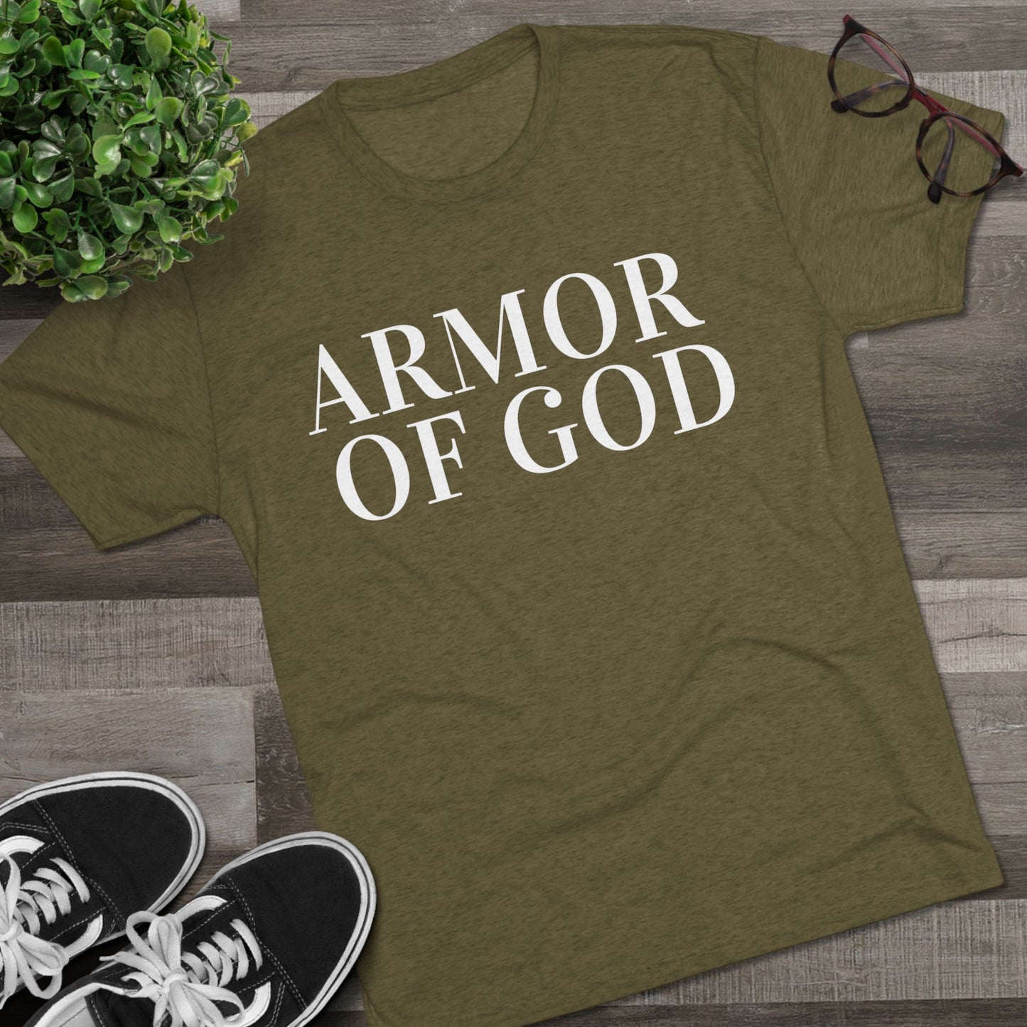 Faith Streetwear Crew Tee — "Remember God Is With You"