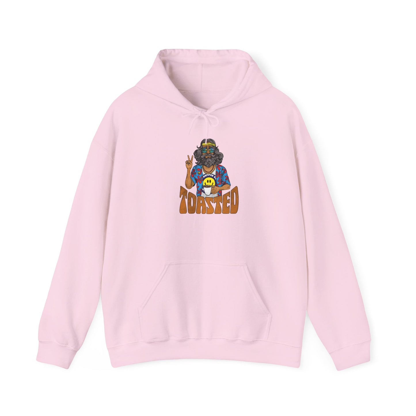 Beach Hippie Coffee Hoodie — "Toasted" Graphic Myrtle Beach Coffee Shop Sweatshirt