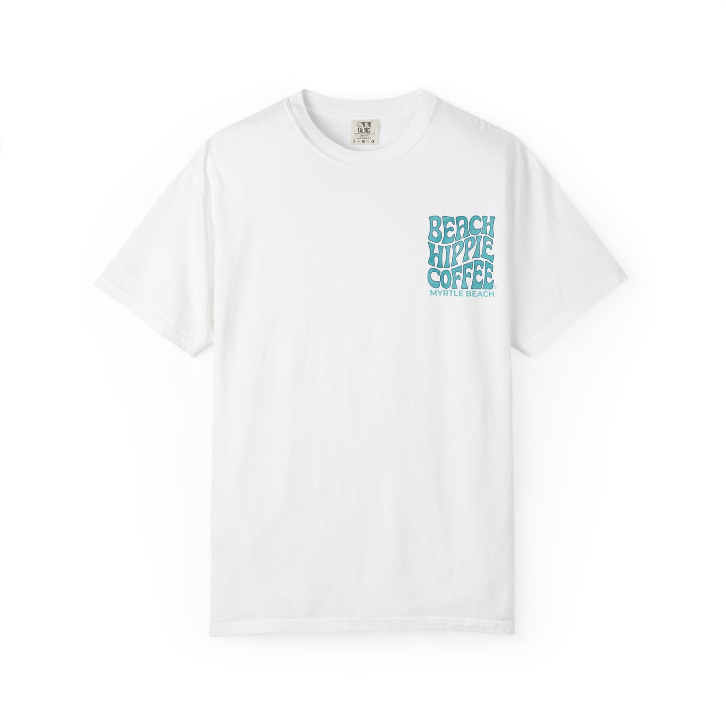 Beach Hippie Coffee Faith Can Move Mountains Tee