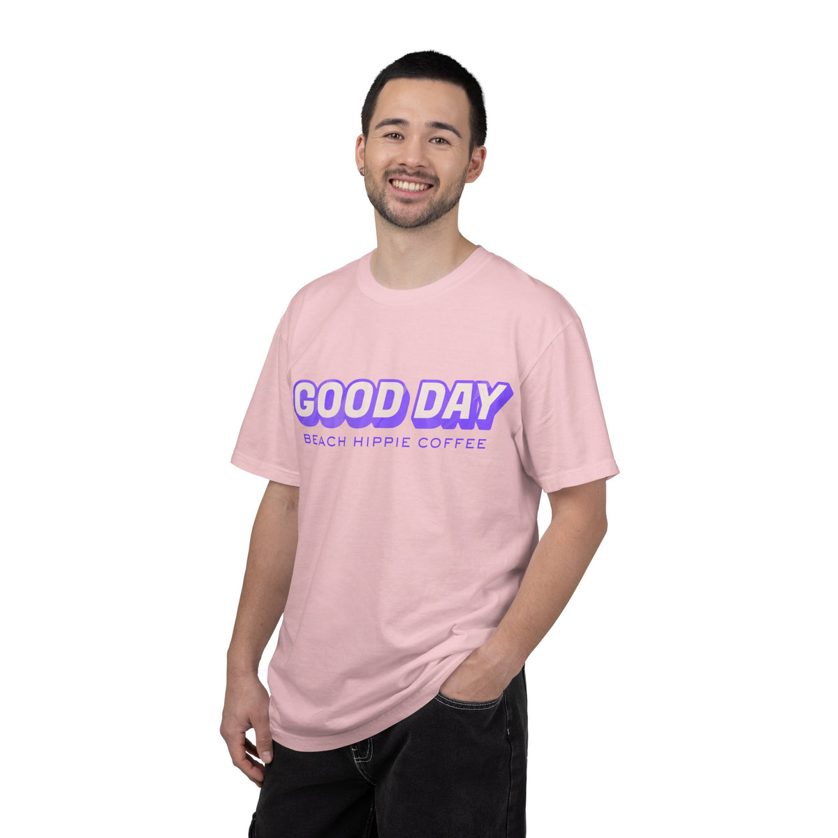 Good Day Graphic T-Shirt — "Today... I Am" Inspirational Beach Coffee Tee