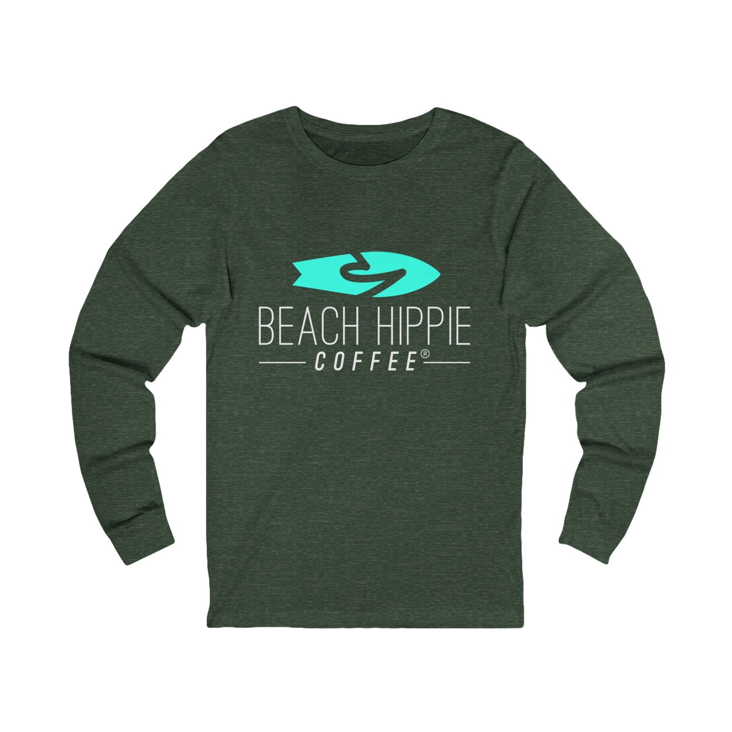 Live Your Best Life with Beach Hippie Coffee- Jersey Long Sleeve Tee