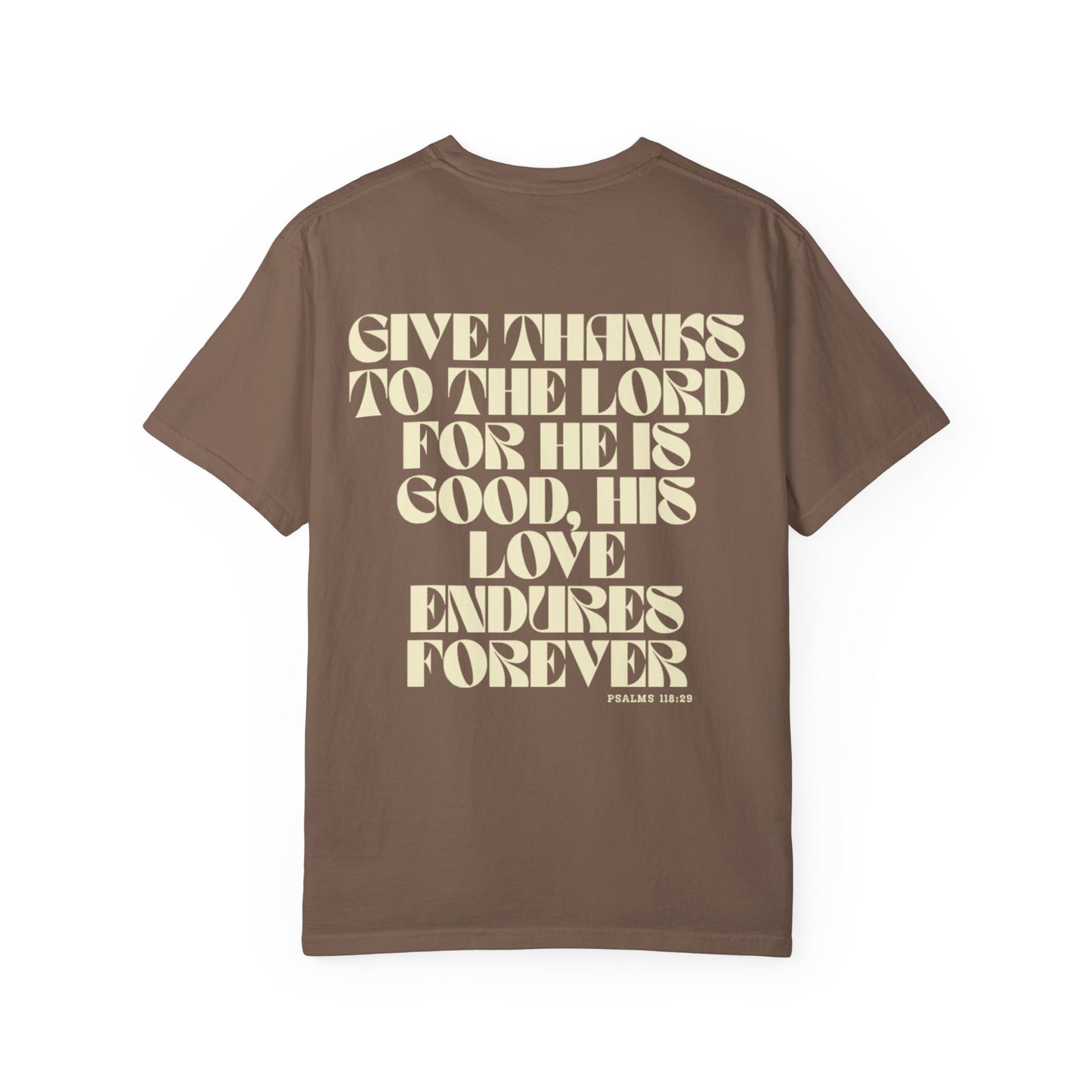 Christian Quote T-Shirt — “Love Never Ends” Inspirational Faith Tee