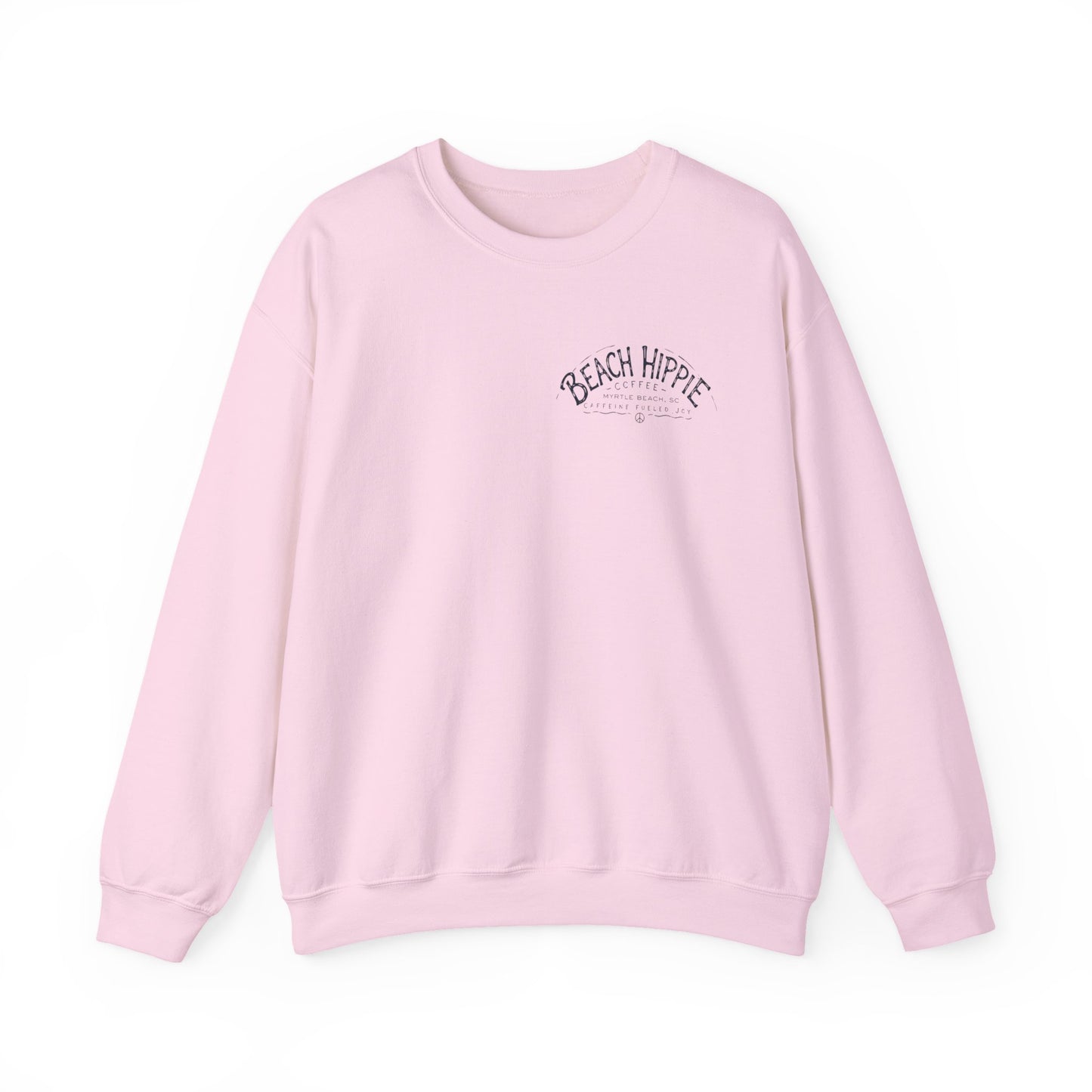 Beach Hippie Crewneck Sweatshirt — Casual Coastal Pullover