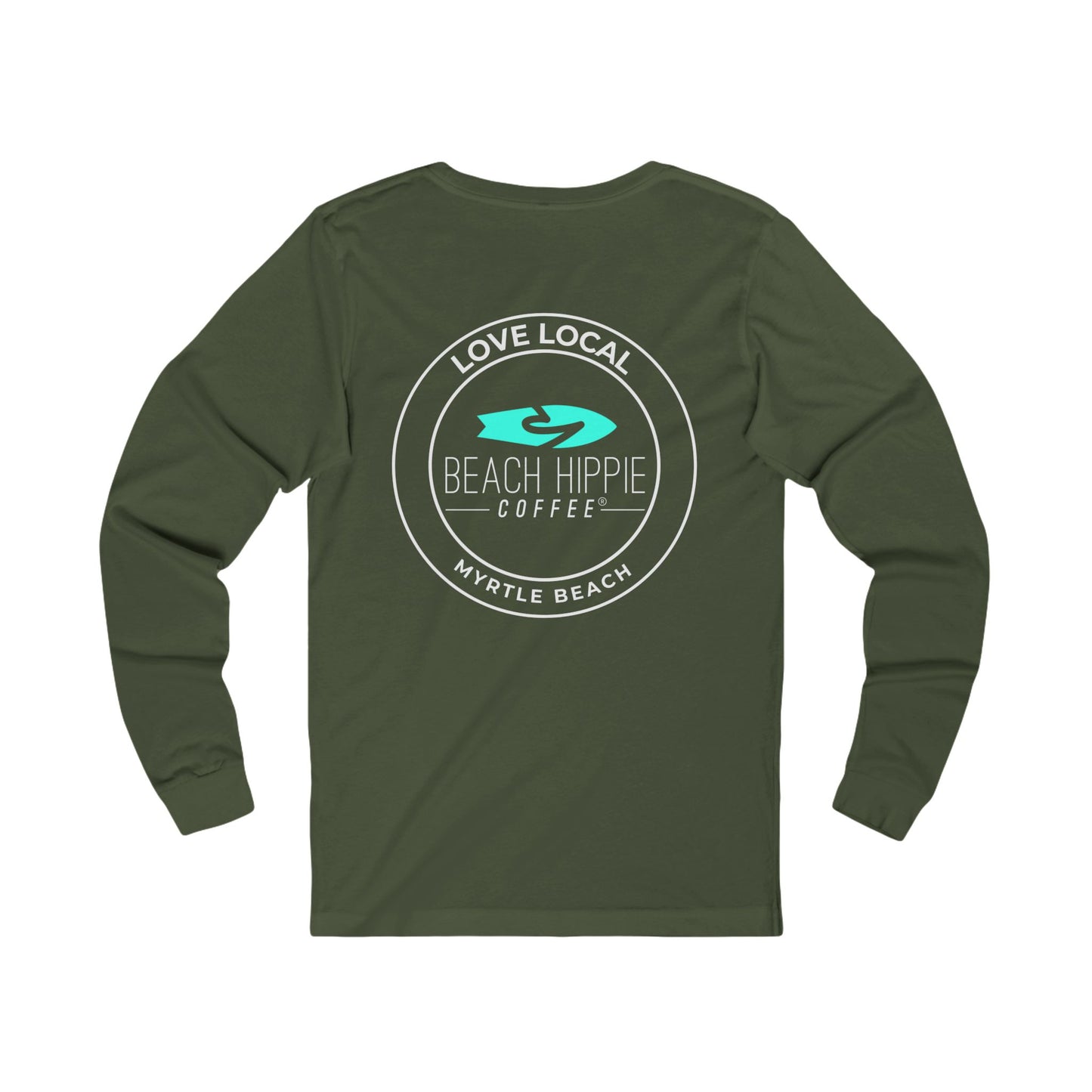 Live Your Best Life with Beach Hippie Coffee- Jersey Long Sleeve Tee