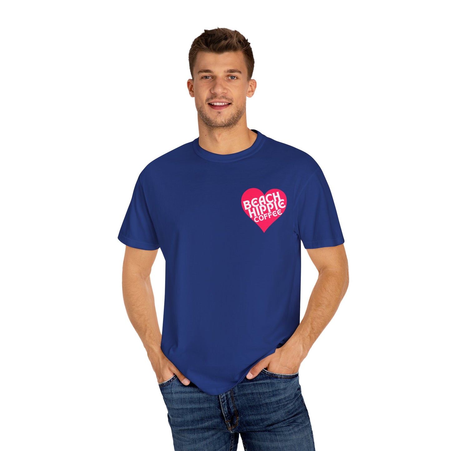 Beach Hippie Coffee T-Shirt - I Am Enough Graphic Tee