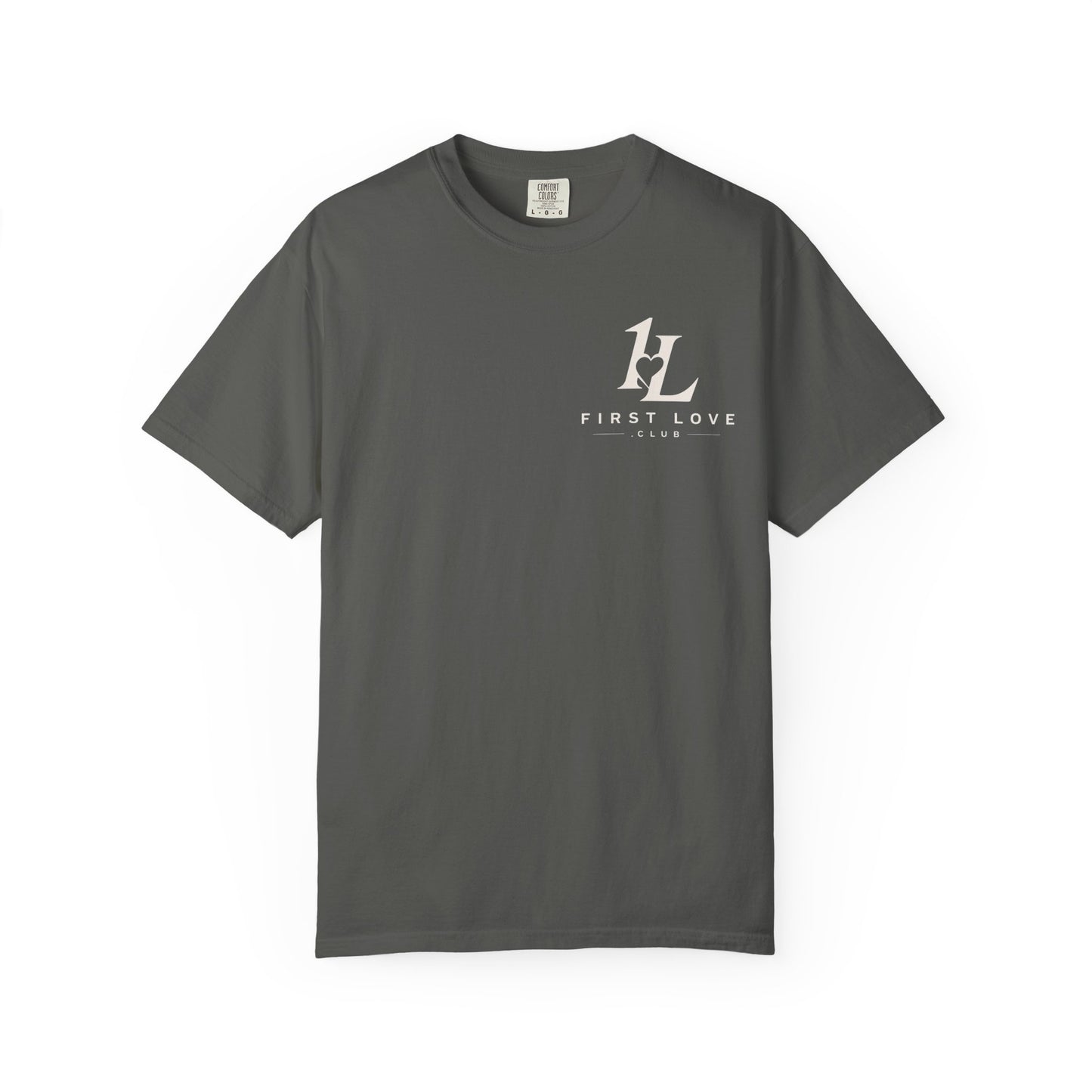First Love Mountain T-Shirt — "Greater Is He" Christian Faith Tee
