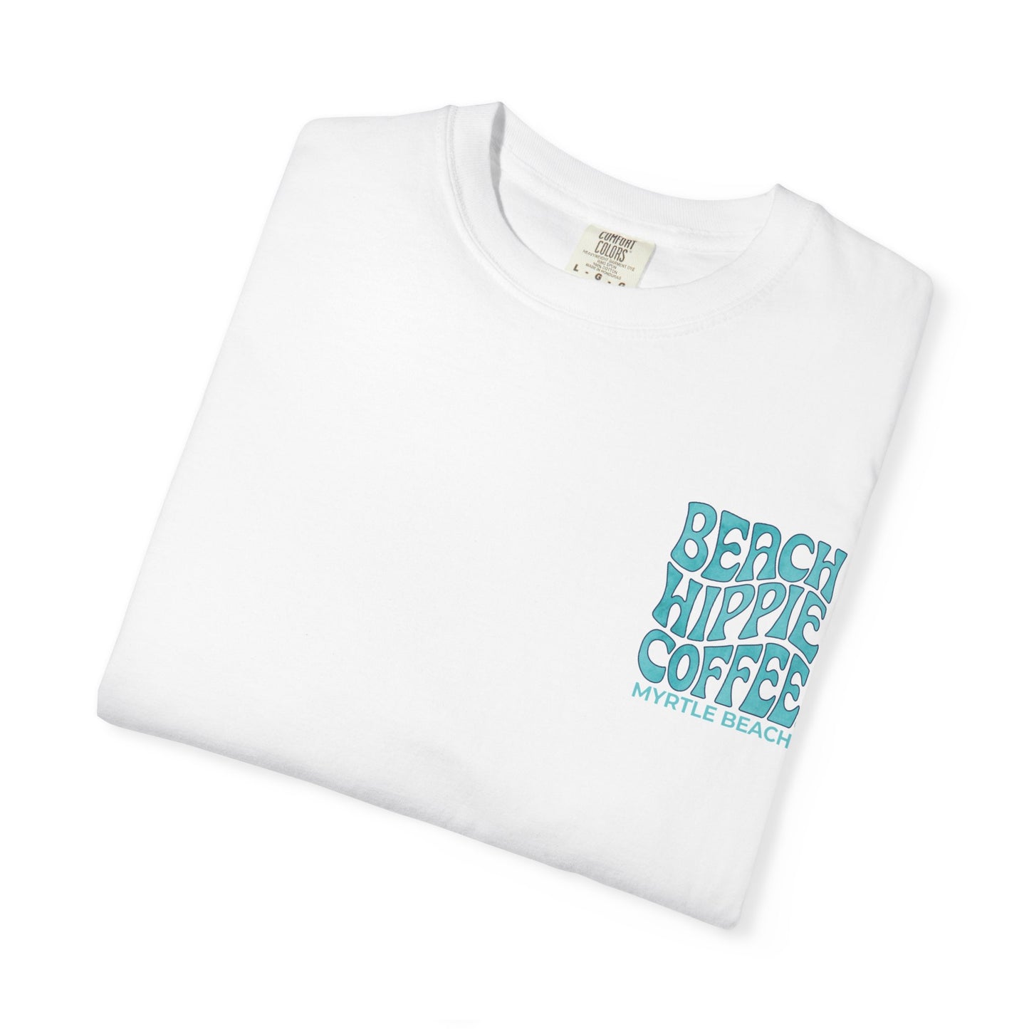Beach Hippie Coffee Faith Can Move Mountains Tee