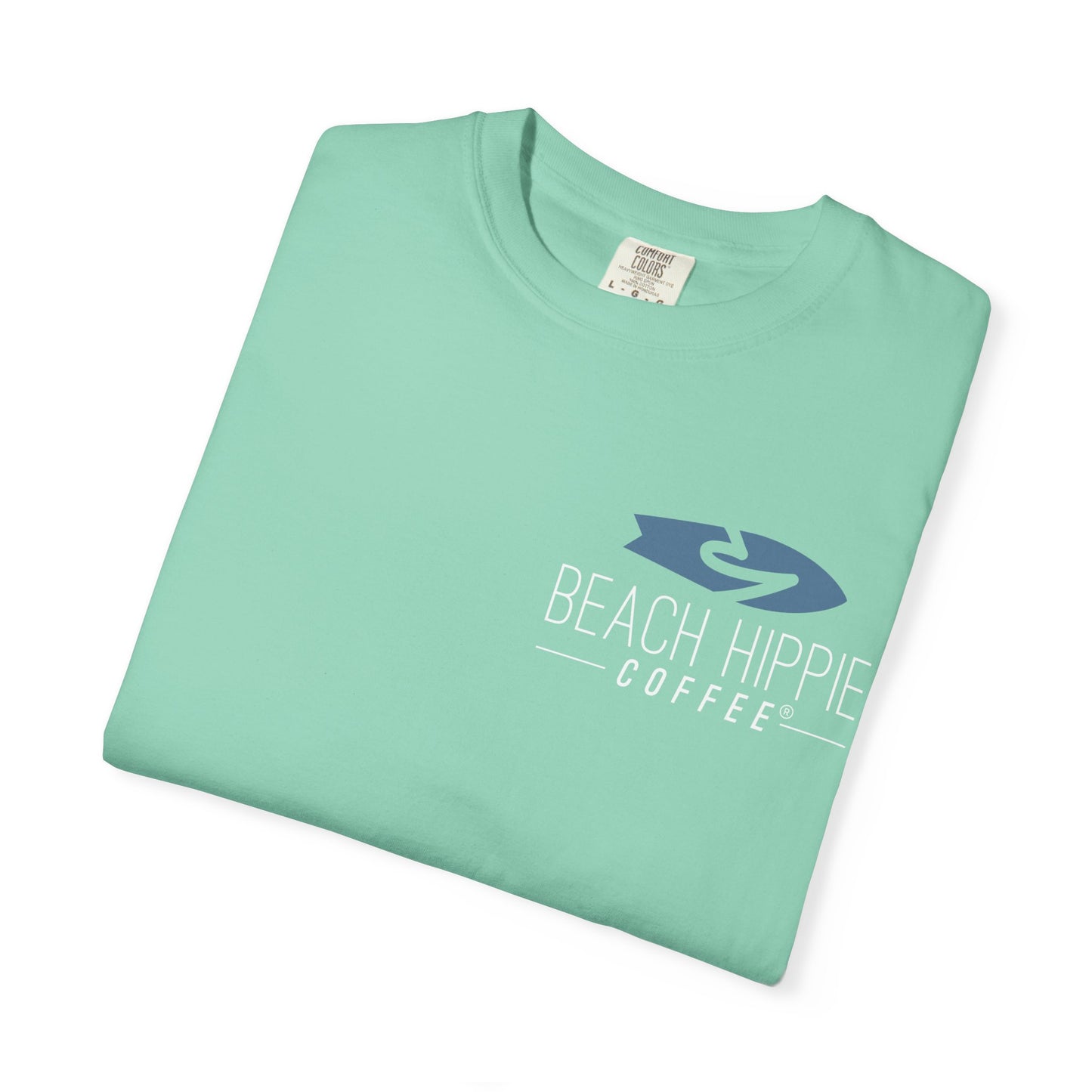 Beach Hippie T-Shirt — 'Beach Hippie Coffee' Vintage VW Van Myrtle Beach Tee