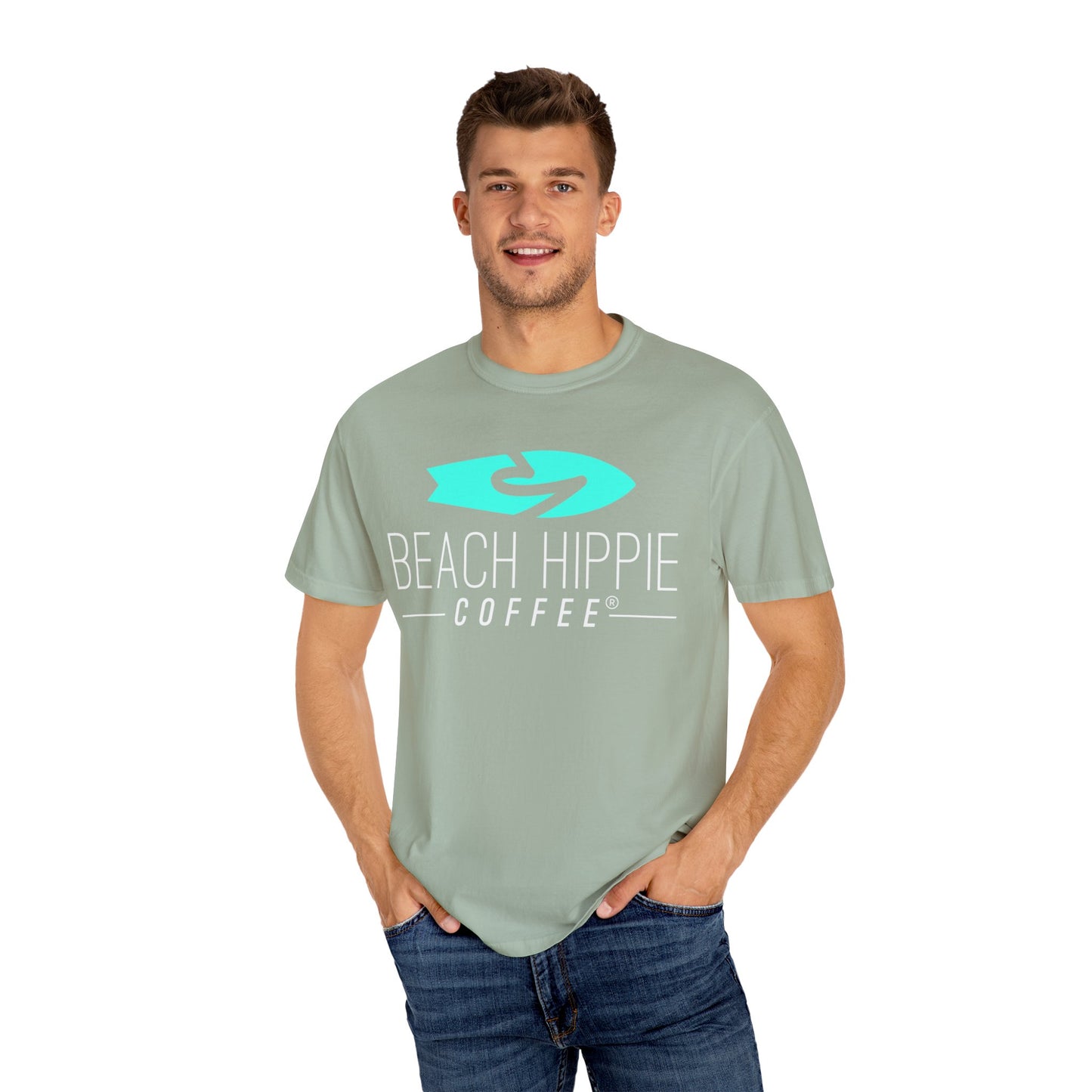 Definition of a Beach Hippie Bus T-Shirt | Unisex Garment-Dyed Tee, Casual Summer Shirt, Boho Style Top, Perfect for Beach Days, Music Festivals