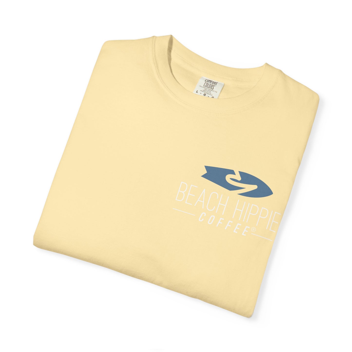 Beach Hippie T-Shirt — 'Beach Hippie Coffee' Vintage VW Van Myrtle Beach Tee
