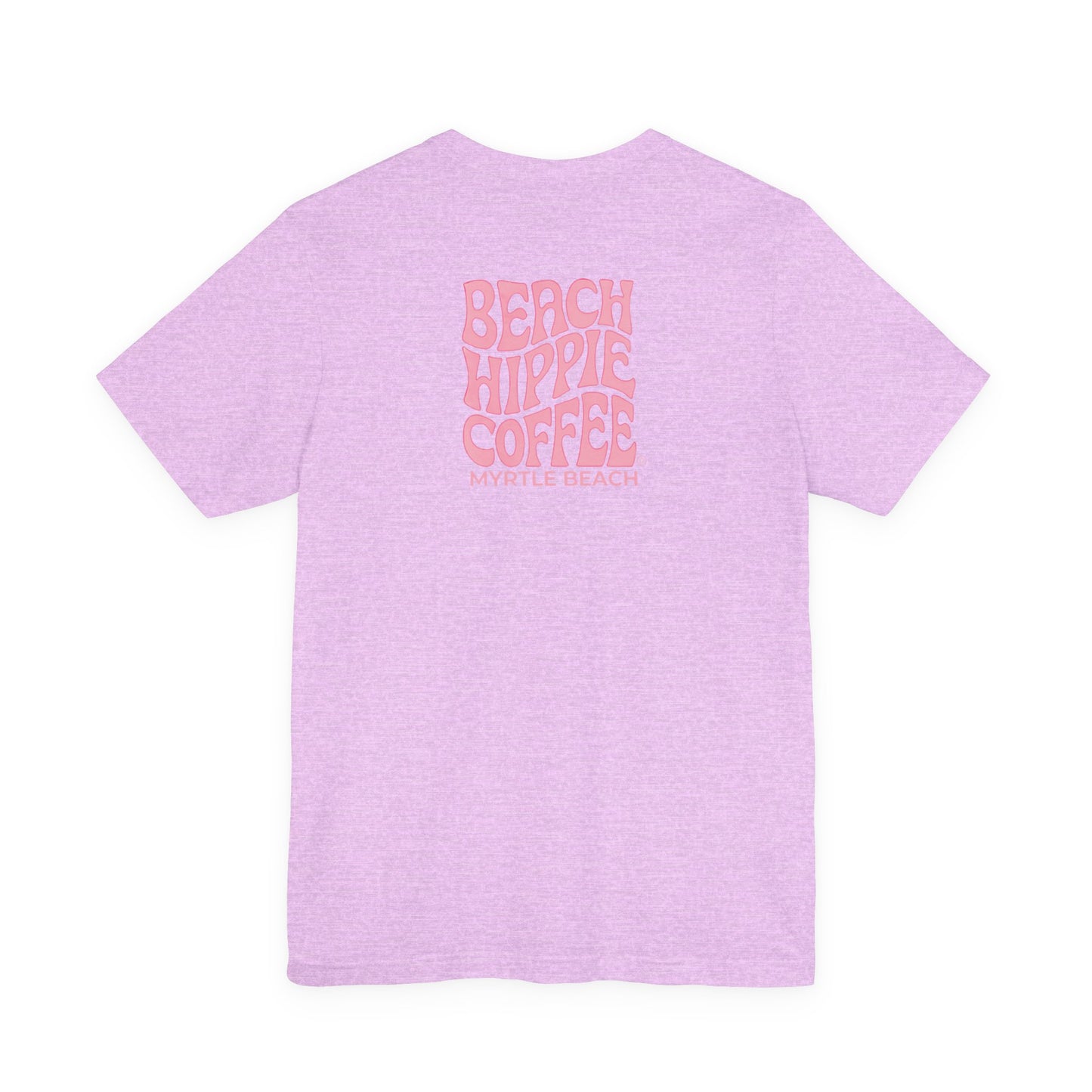 Coffee Lovers Tee — “Beauty Comes in All Shapes & Sizes” Pink Graphic T-Shirt