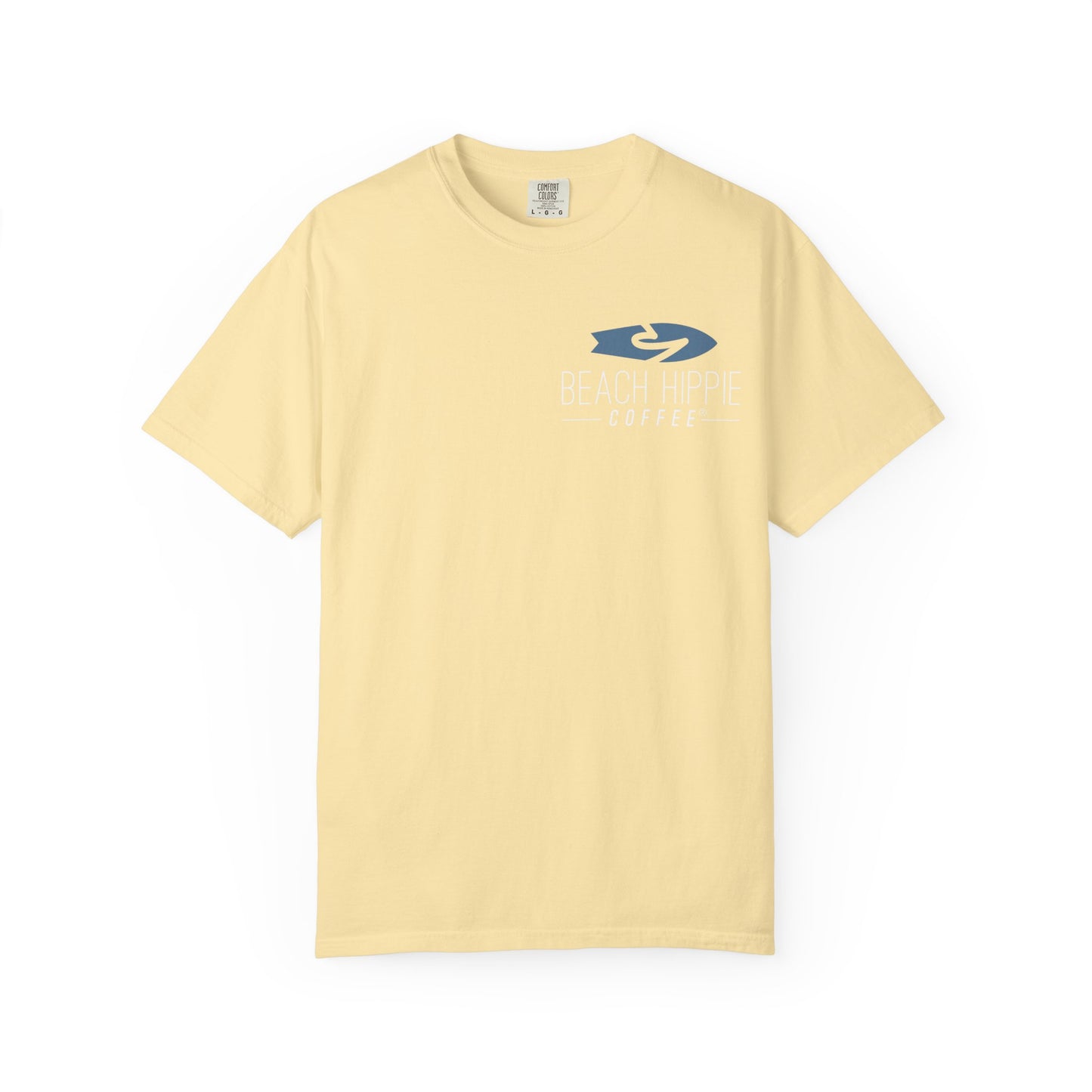 Beach Hippie T-Shirt — 'Beach Hippie Coffee' Vintage VW Van Myrtle Beach Tee