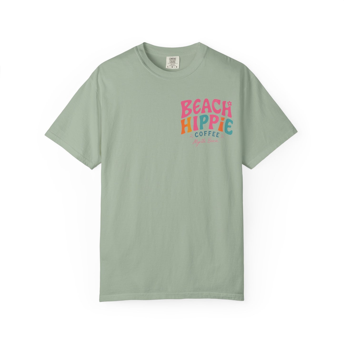 Beach Hippie T-Shirt — 'Beach Hippie Coffee' Vintage Surf Graphic Tee