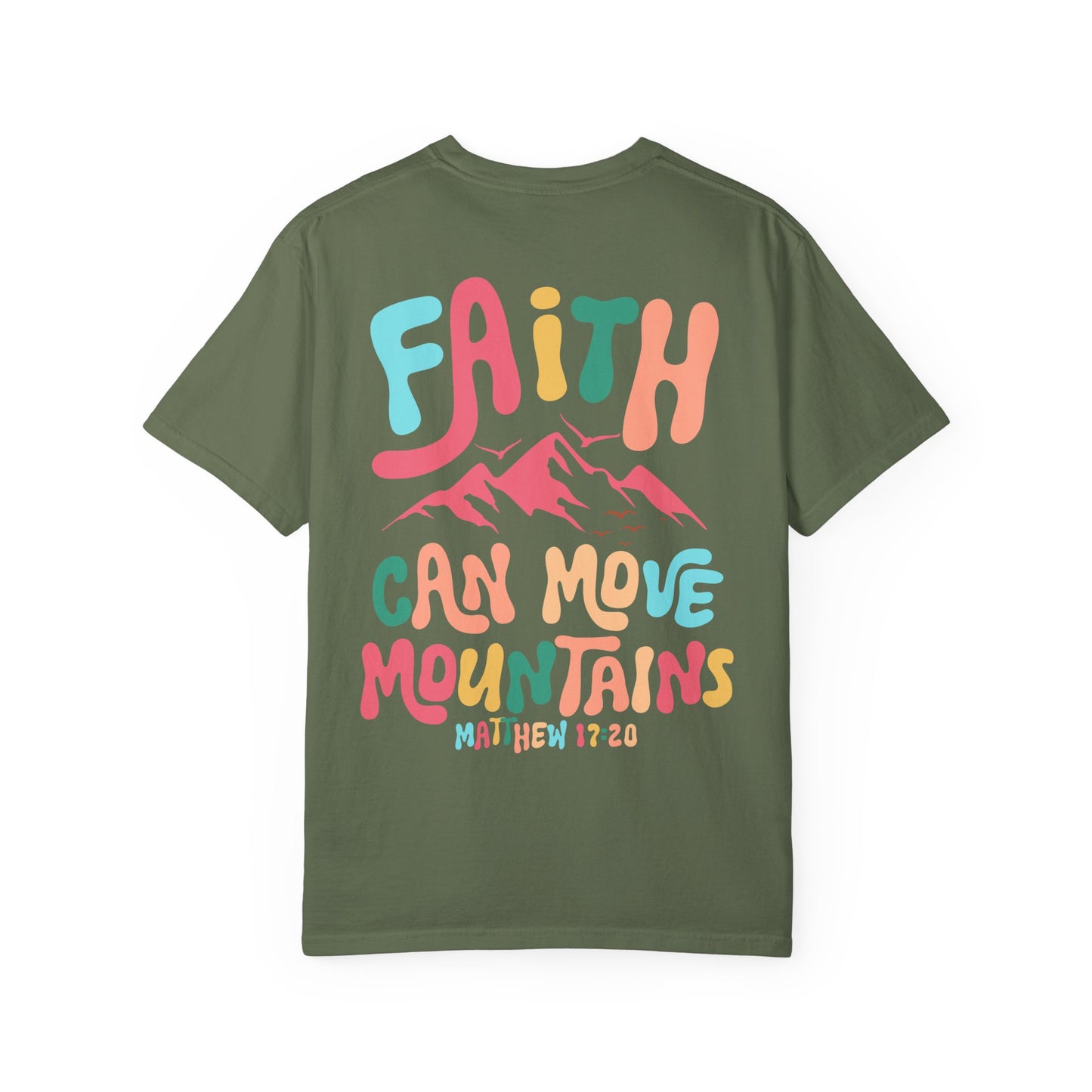 Beach Hippie Coffee Faith Can Move Mountains Tee