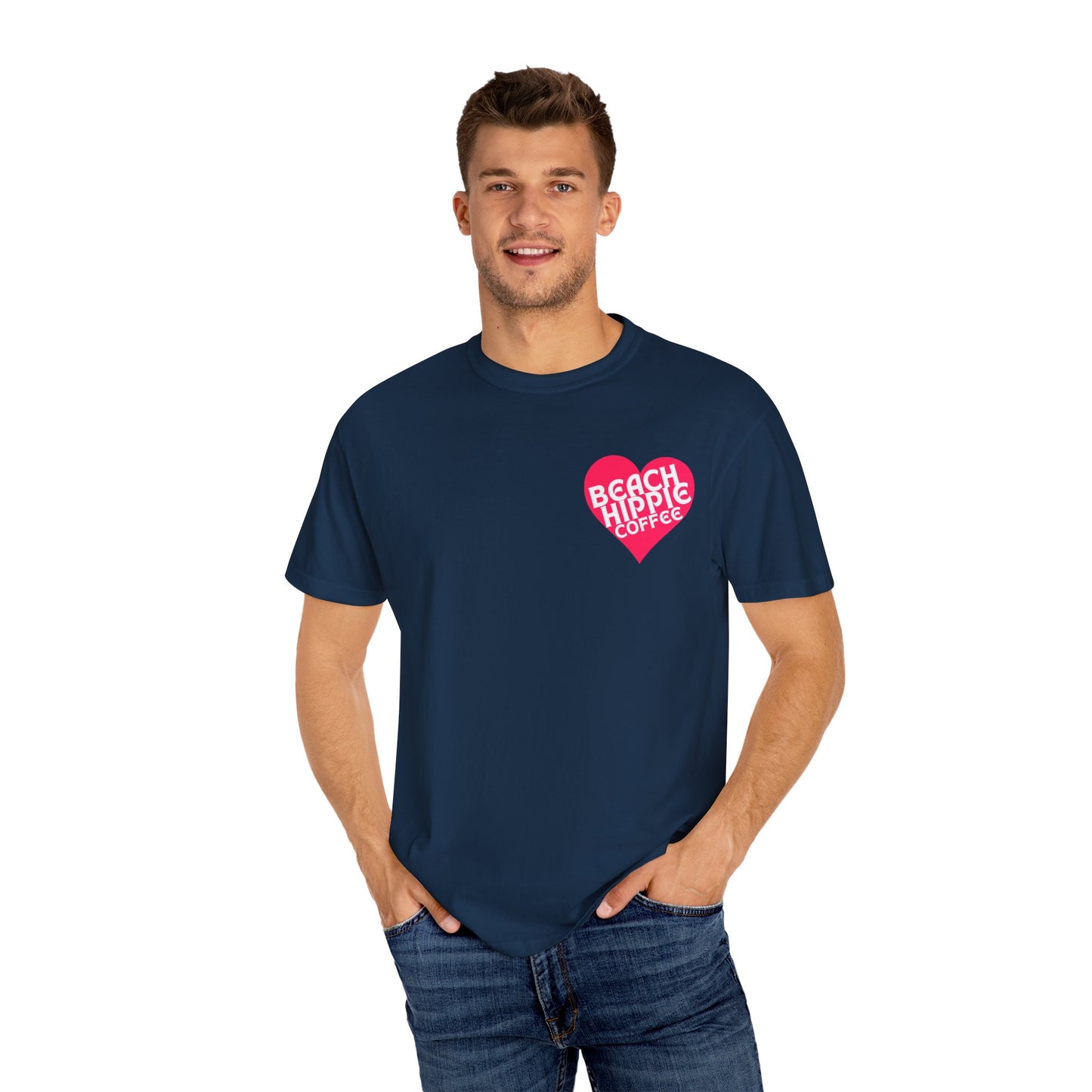 Beach Hippie Coffee T-Shirt - I Am Enough Graphic Tee