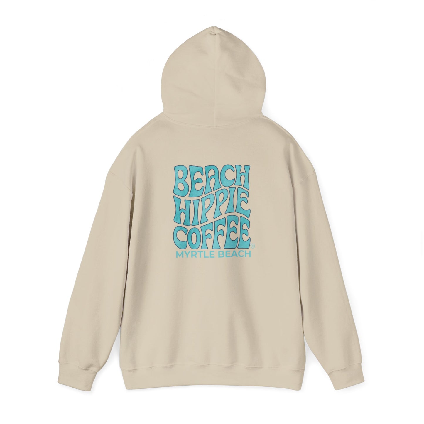 Beach Hippie Coffee Hoodie — "Toasted" Graphic Myrtle Beach Coffee Shop Sweatshirt