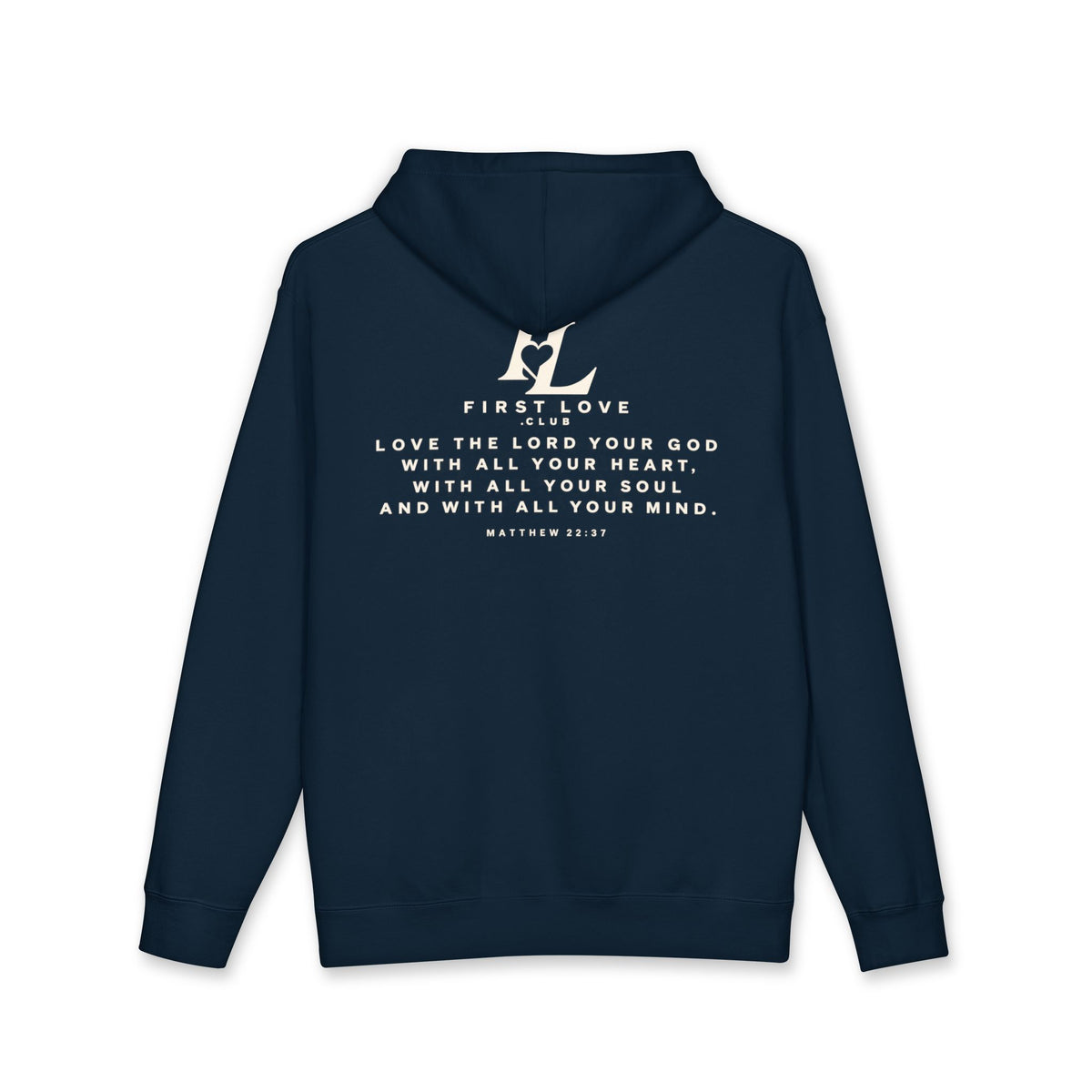 First Love Club Hoodie — Retro Monogram Pullover
