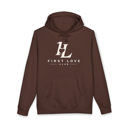 First Love Club Hoodie — Retro Monogram Pullover