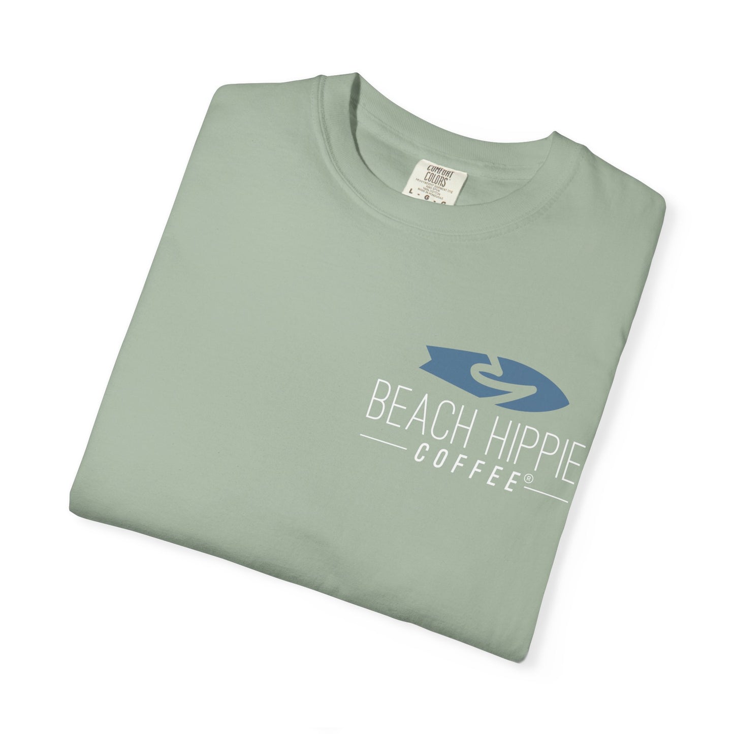 Beach Hippie T-Shirt — 'Beach Hippie Coffee' Vintage VW Van Myrtle Beach Tee