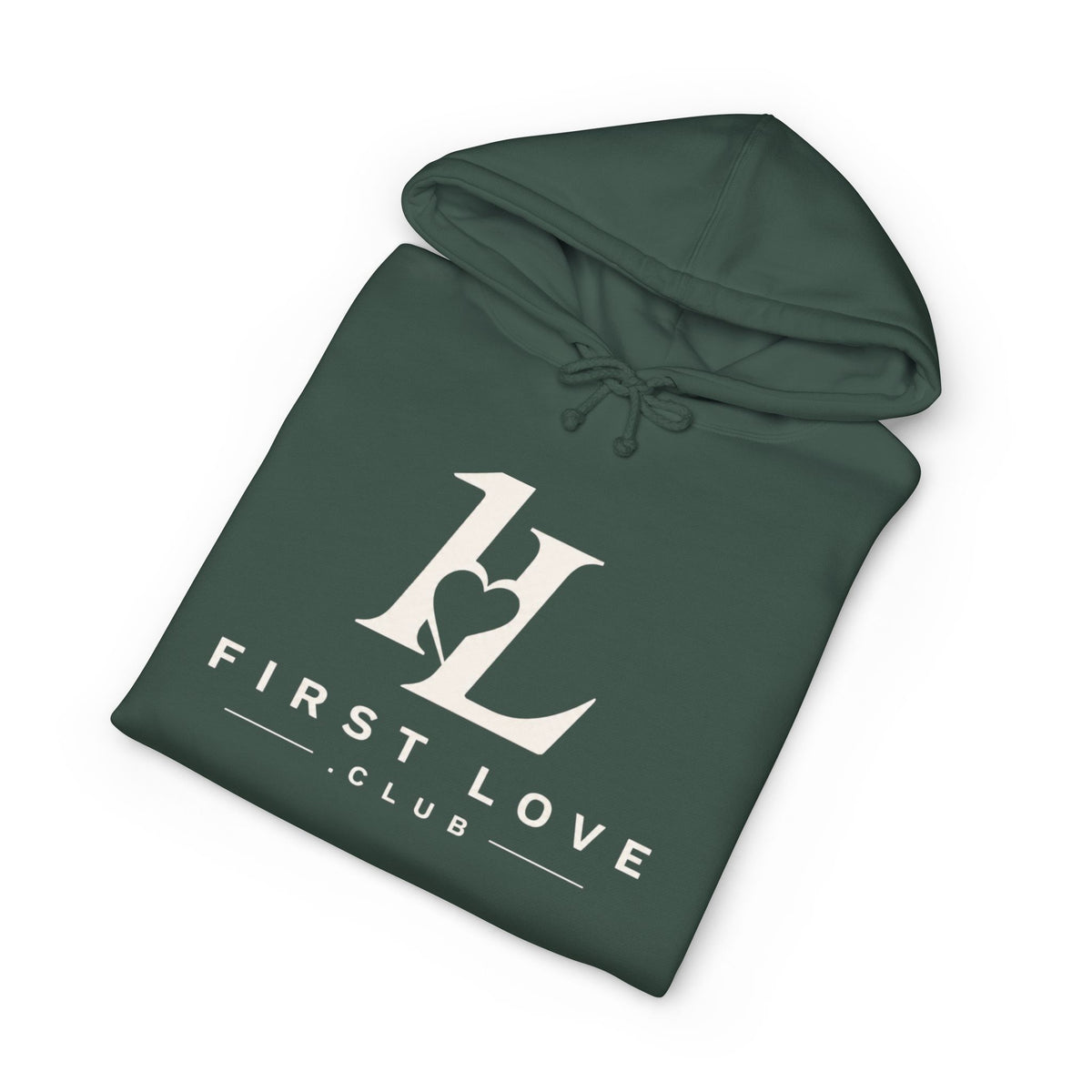 First Love Club Hoodie — Retro Monogram Pullover