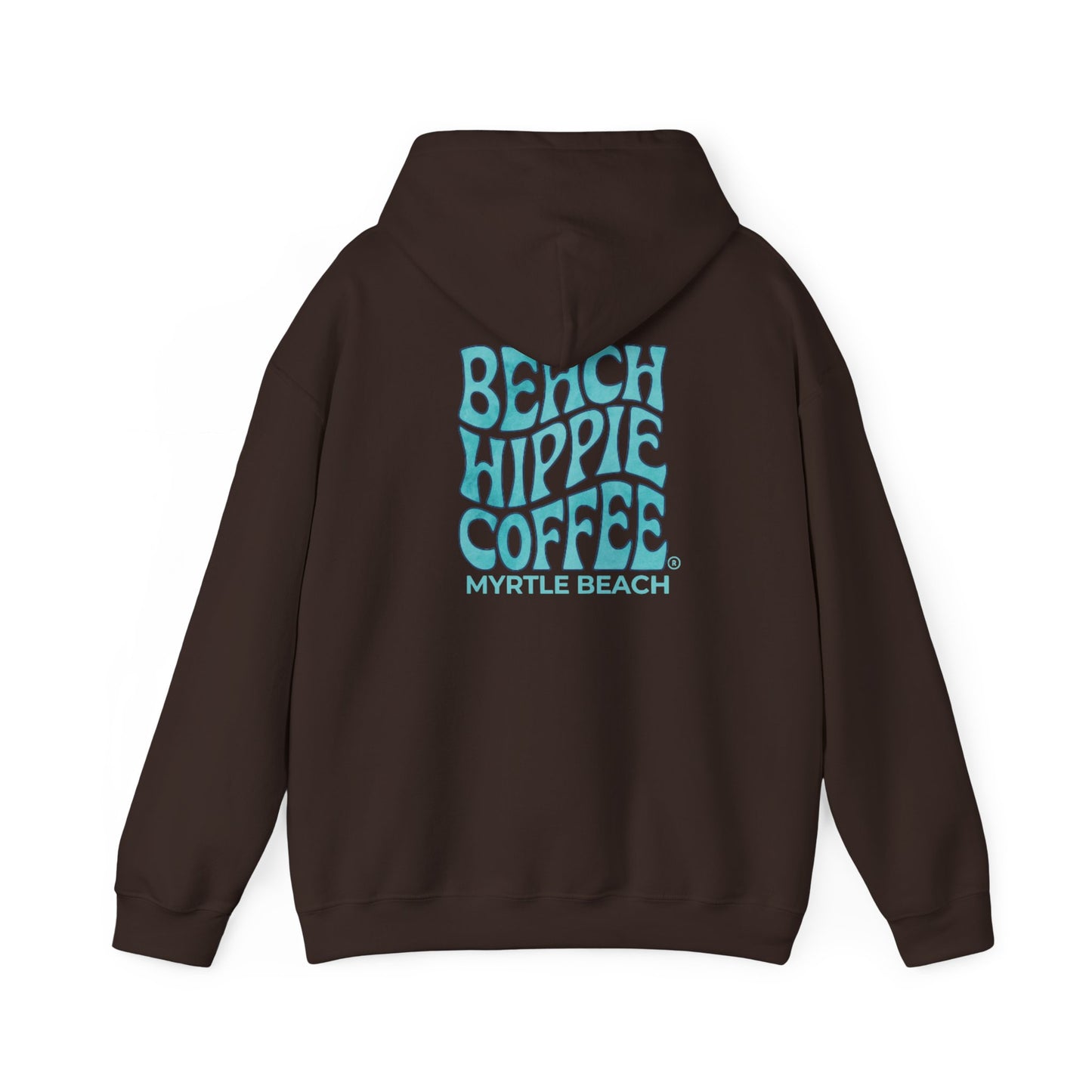 Beach Hippie Coffee Hoodie — "Toasted" Graphic Myrtle Beach Coffee Shop Sweatshirt