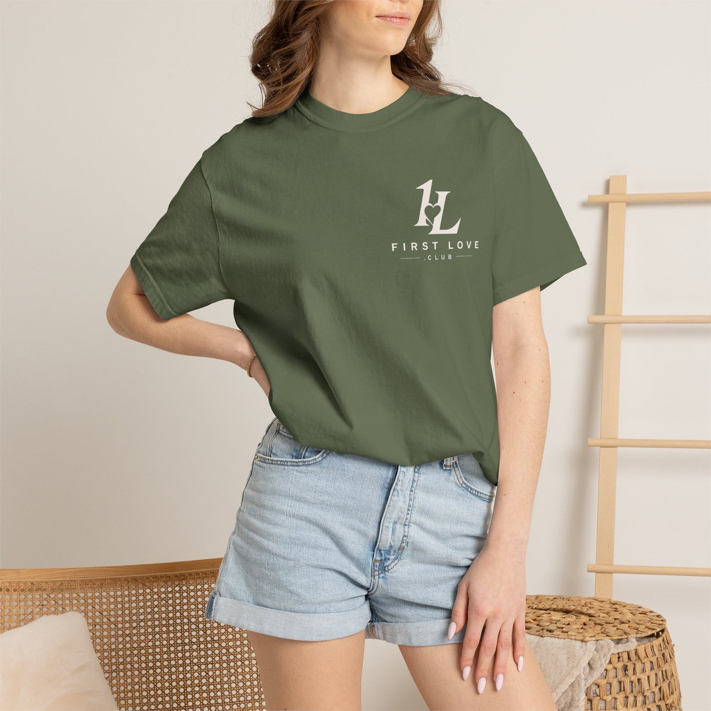 First Love Mountain T-Shirt — "Greater Is He" Christian Faith Tee