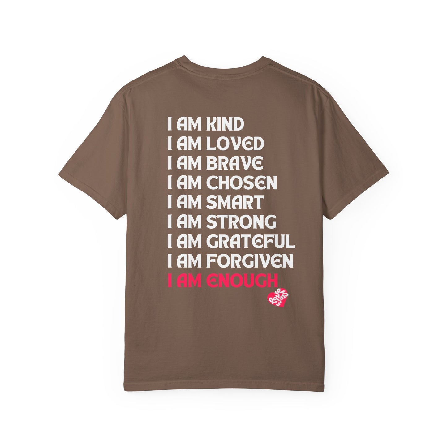 Beach Hippie Coffee T-Shirt - I Am Enough Graphic Tee