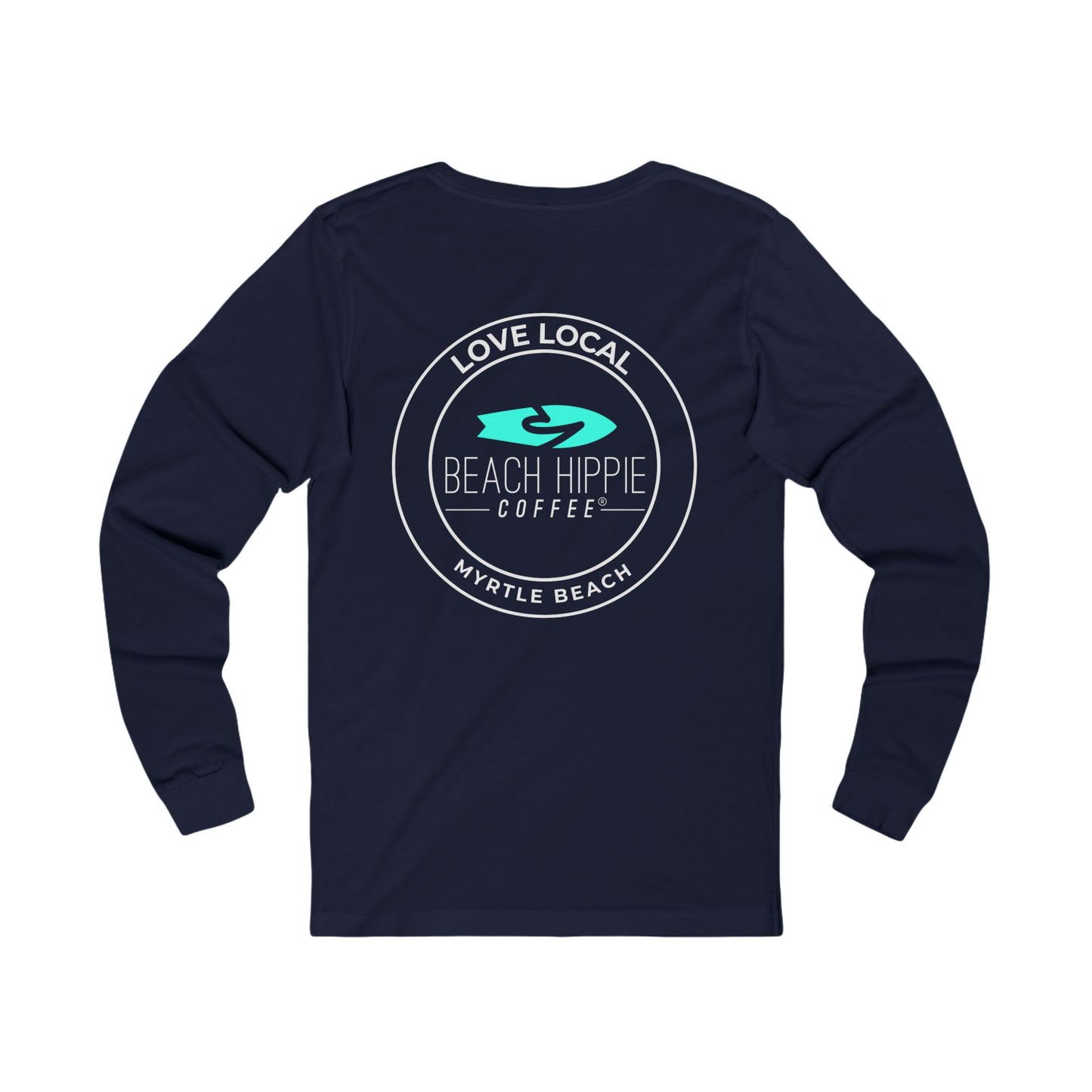 Live Your Best Life with Beach Hippie Coffee- Jersey Long Sleeve Tee