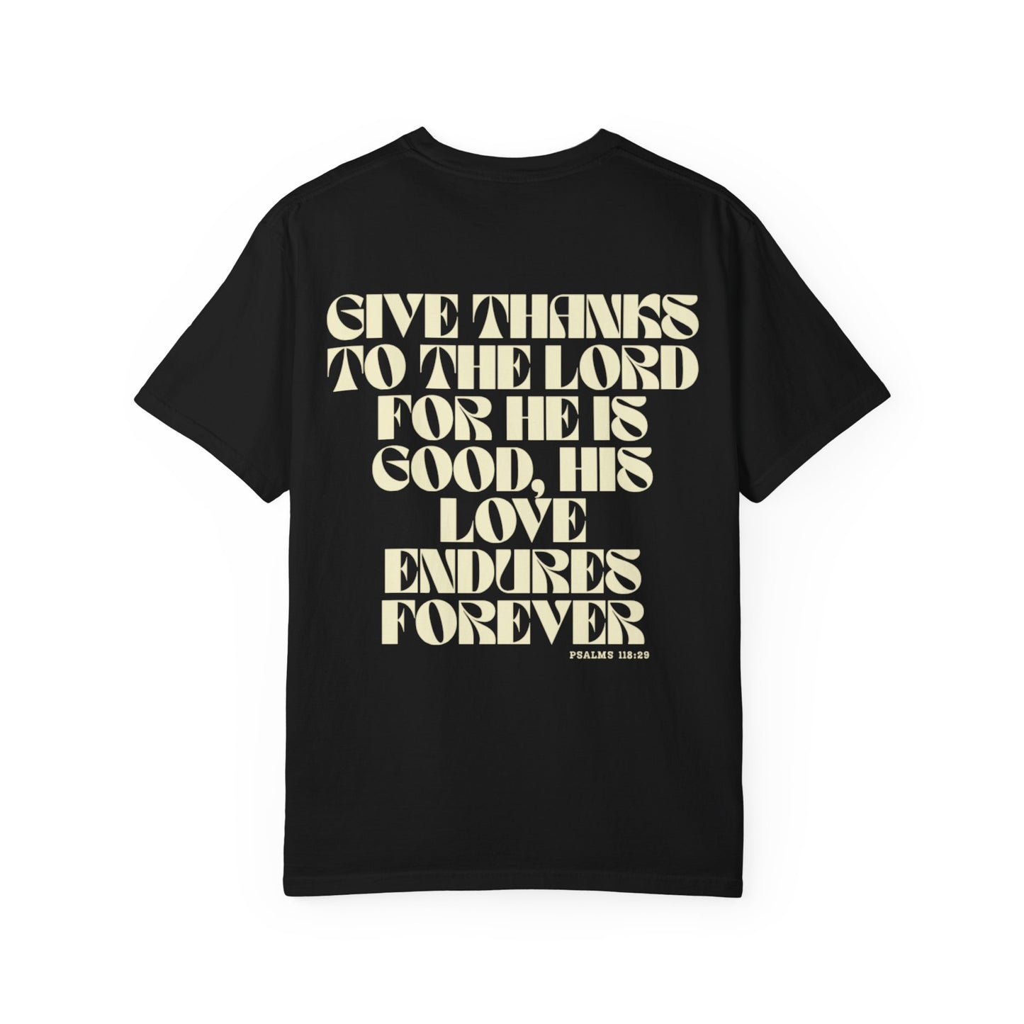 Christian Quote T-Shirt — “Love Never Ends” Inspirational Faith Tee