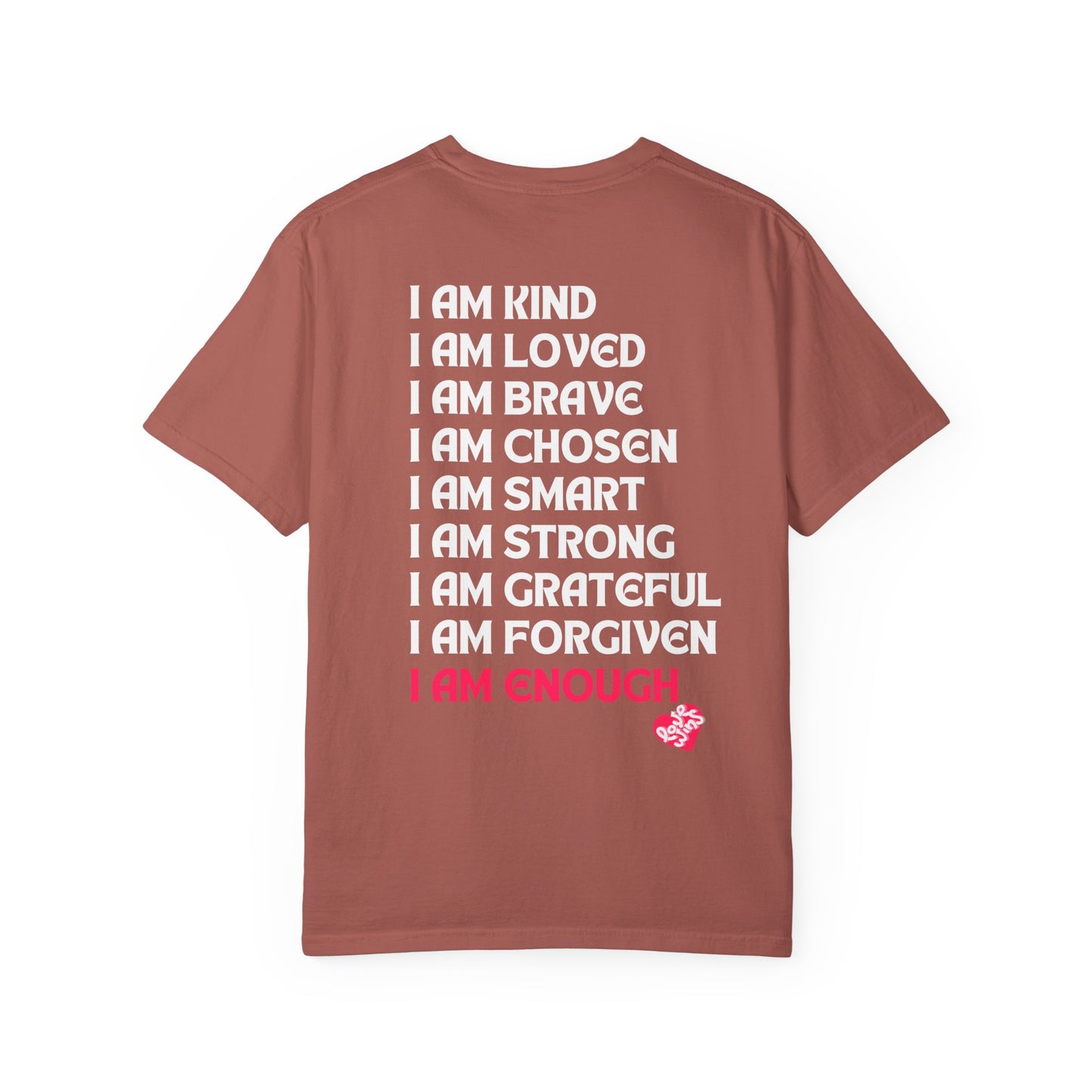 Beach Hippie Coffee T-Shirt - I Am Enough Graphic Tee