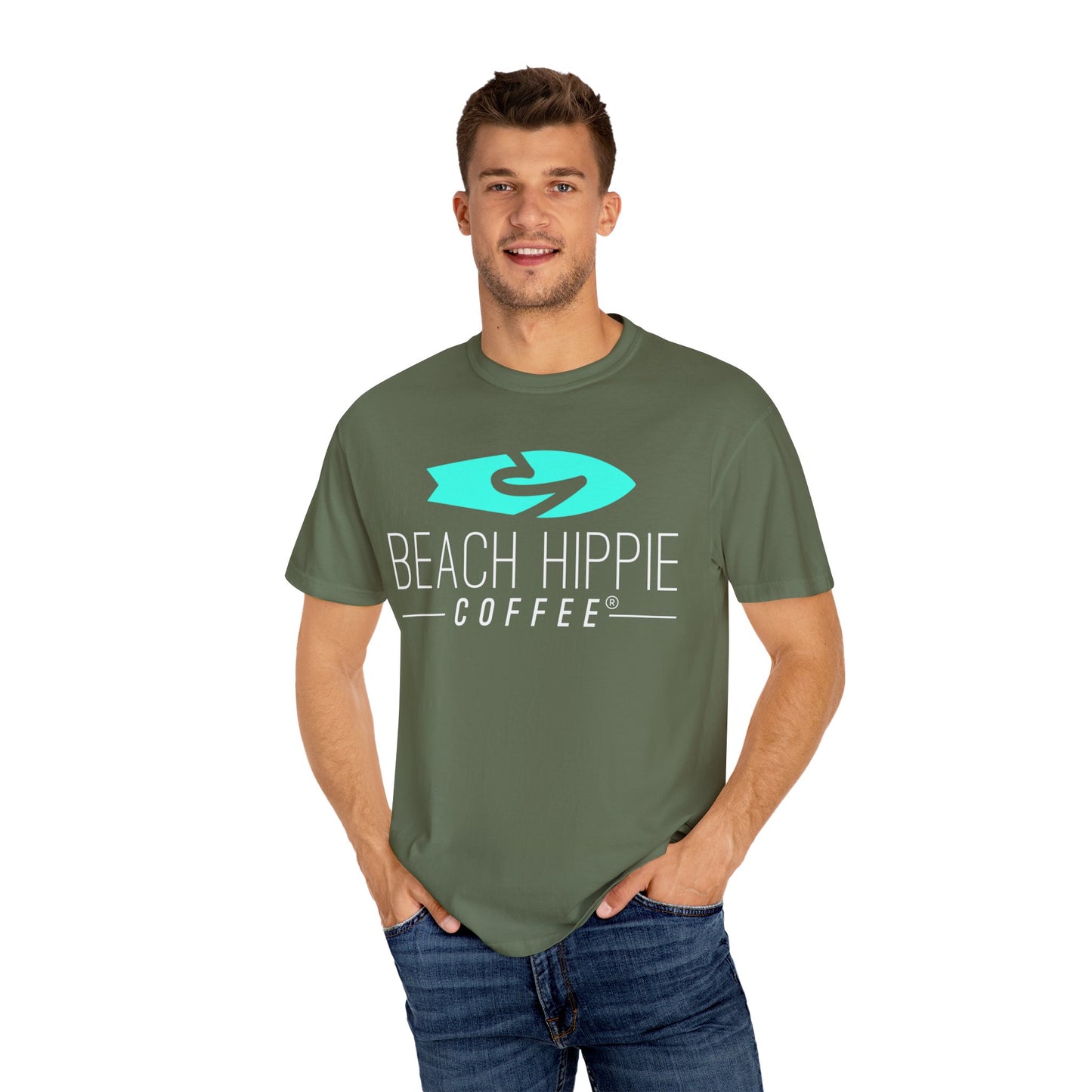 Definition of a Beach Hippie Bus T-Shirt | Unisex Garment-Dyed Tee, Casual Summer Shirt, Boho Style Top, Perfect for Beach Days, Music Festivals