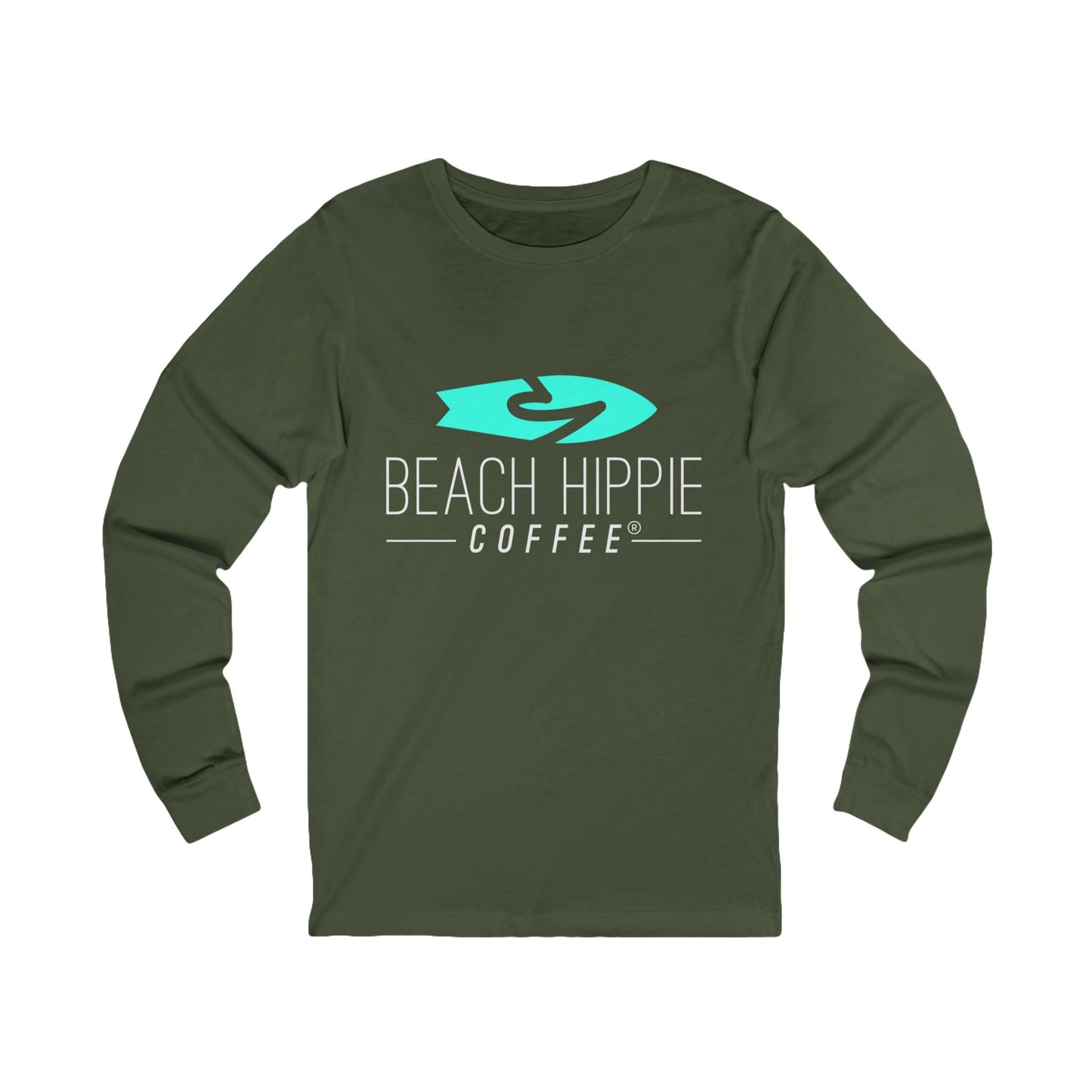 Live Your Best Life with Beach Hippie Coffee- Jersey Long Sleeve Tee