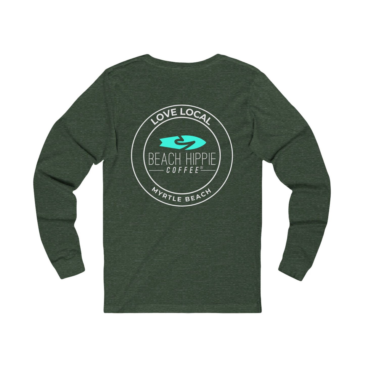 Live Your Best Life with Beach Hippie Coffee- Jersey Long Sleeve Tee