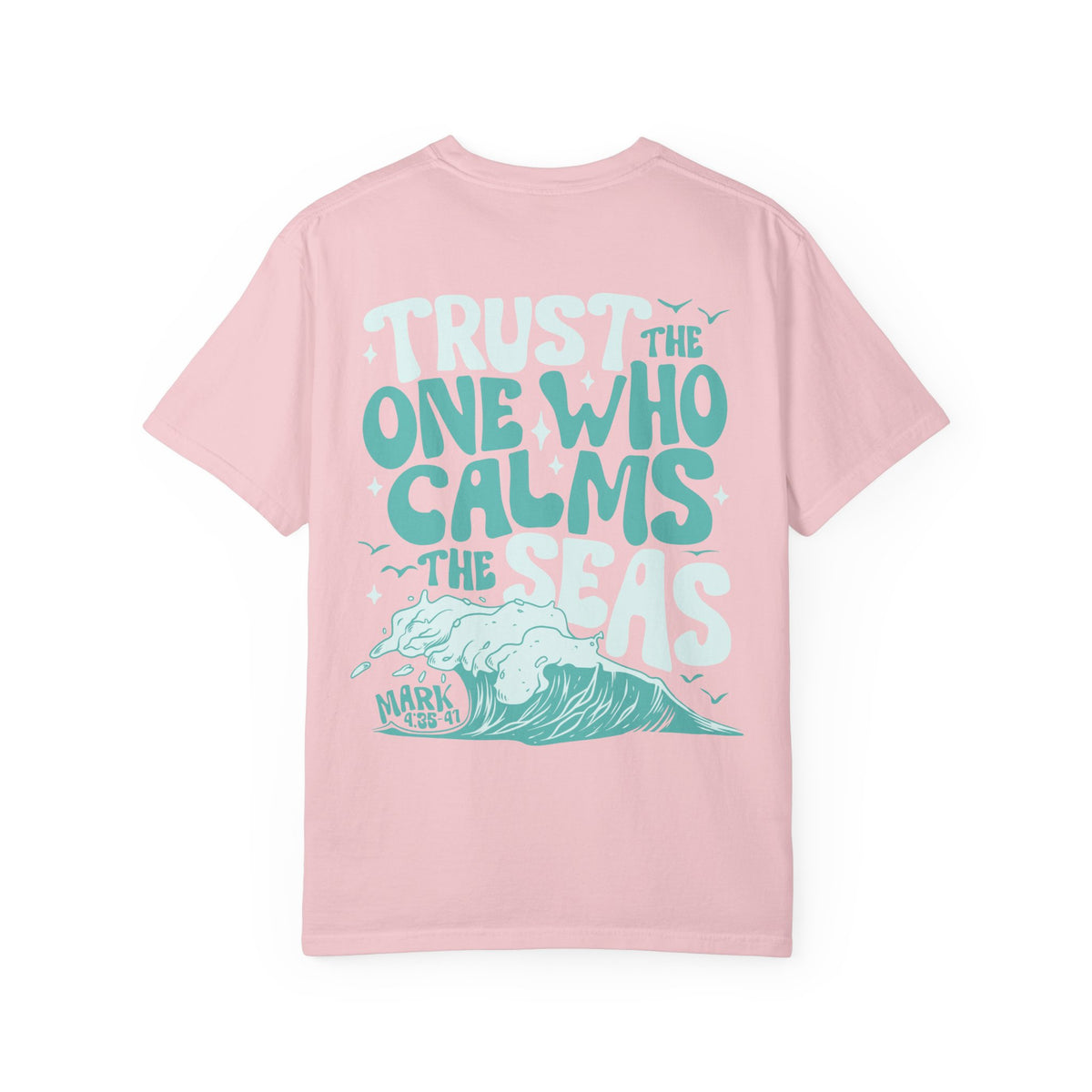 Beach Hippe Coffee T-Shirt — Trust the One Who Calms the Seas
